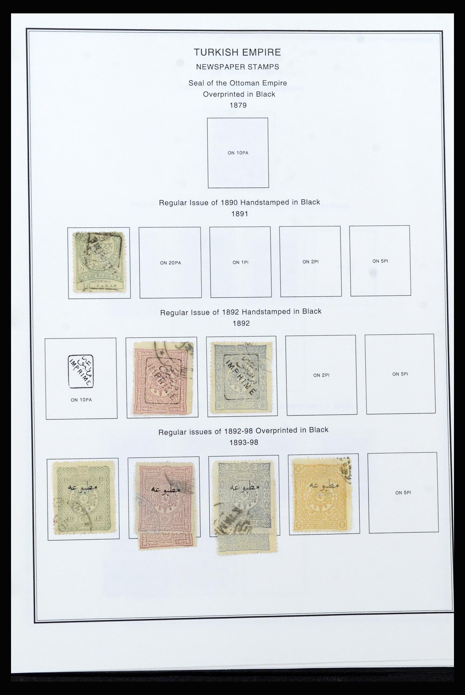 37224 080 - Postzegelverzameling 37224 Turkije 1863-2000.