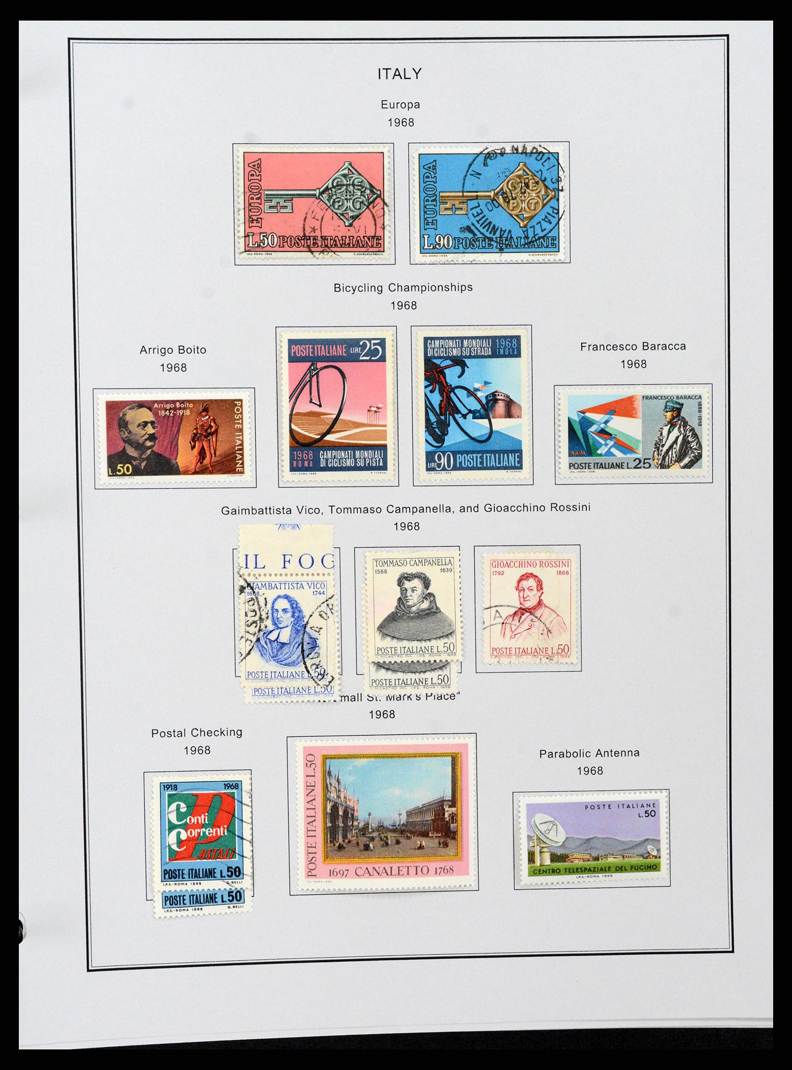 37230 102 - Postzegelverzameling 37230 Italië en gebieden 1862-1990.