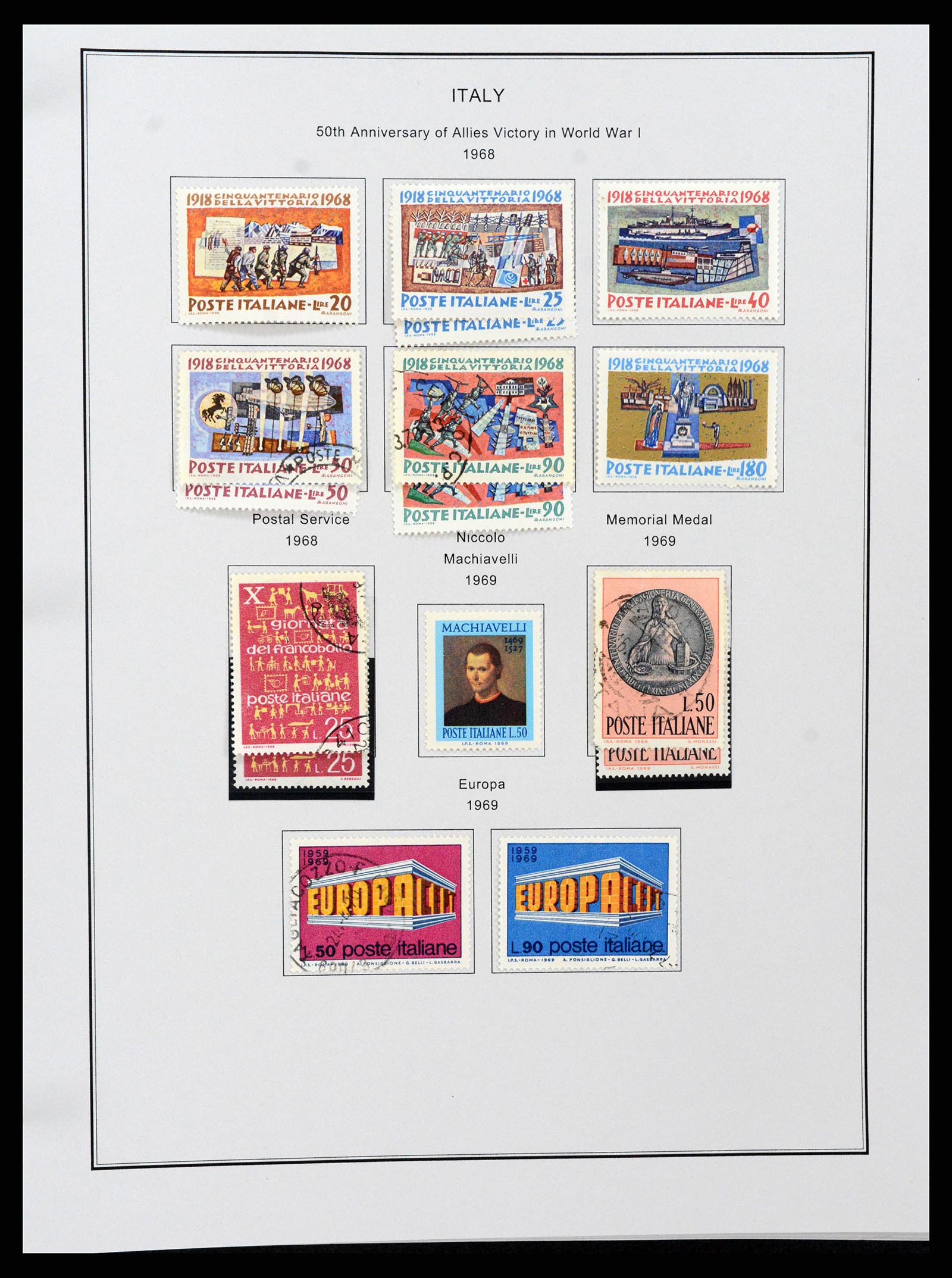 37230 103 - Postzegelverzameling 37230 Italië en gebieden 1862-1990.