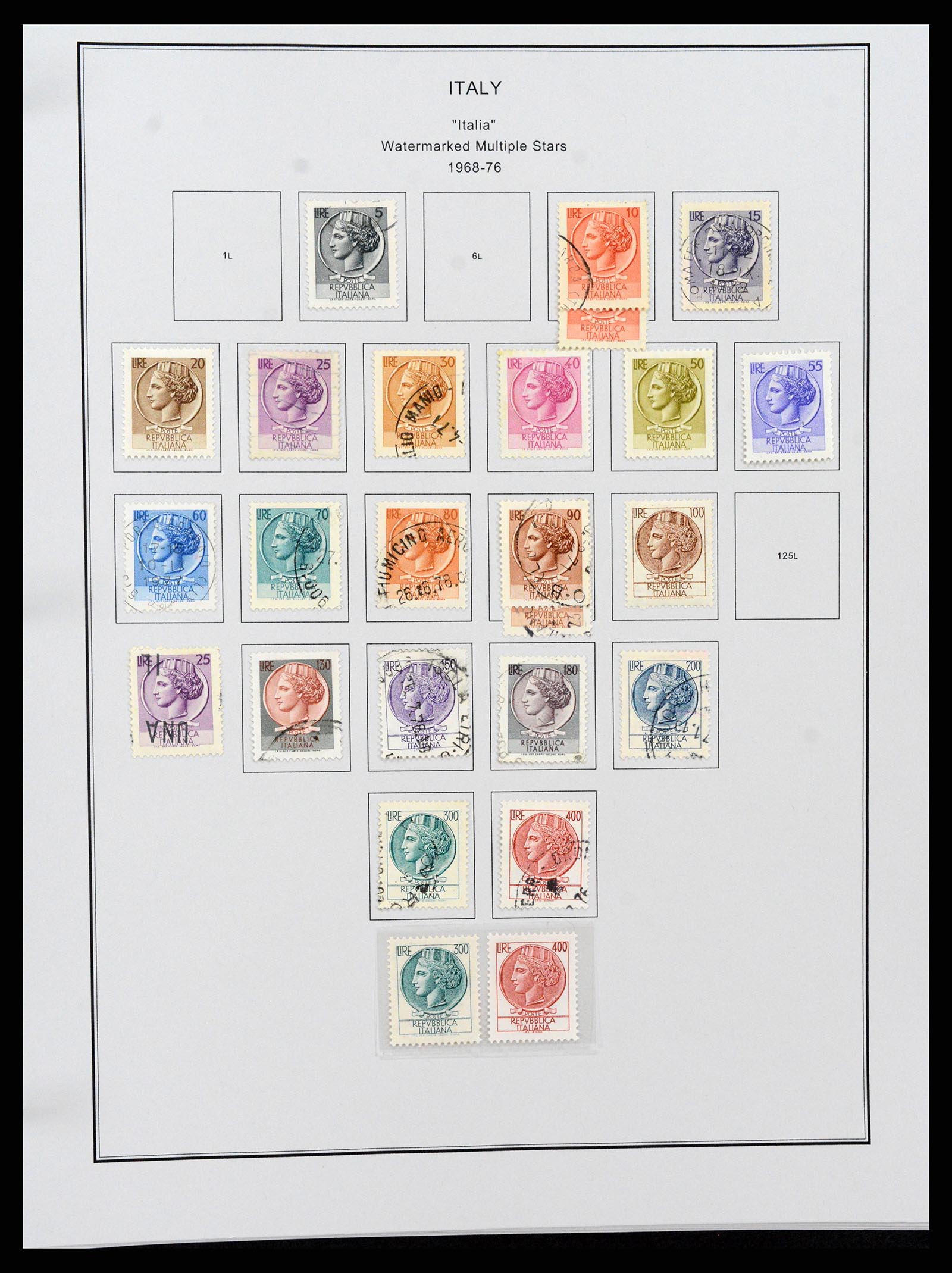 37230 104 - Postzegelverzameling 37230 Italië en gebieden 1862-1990.