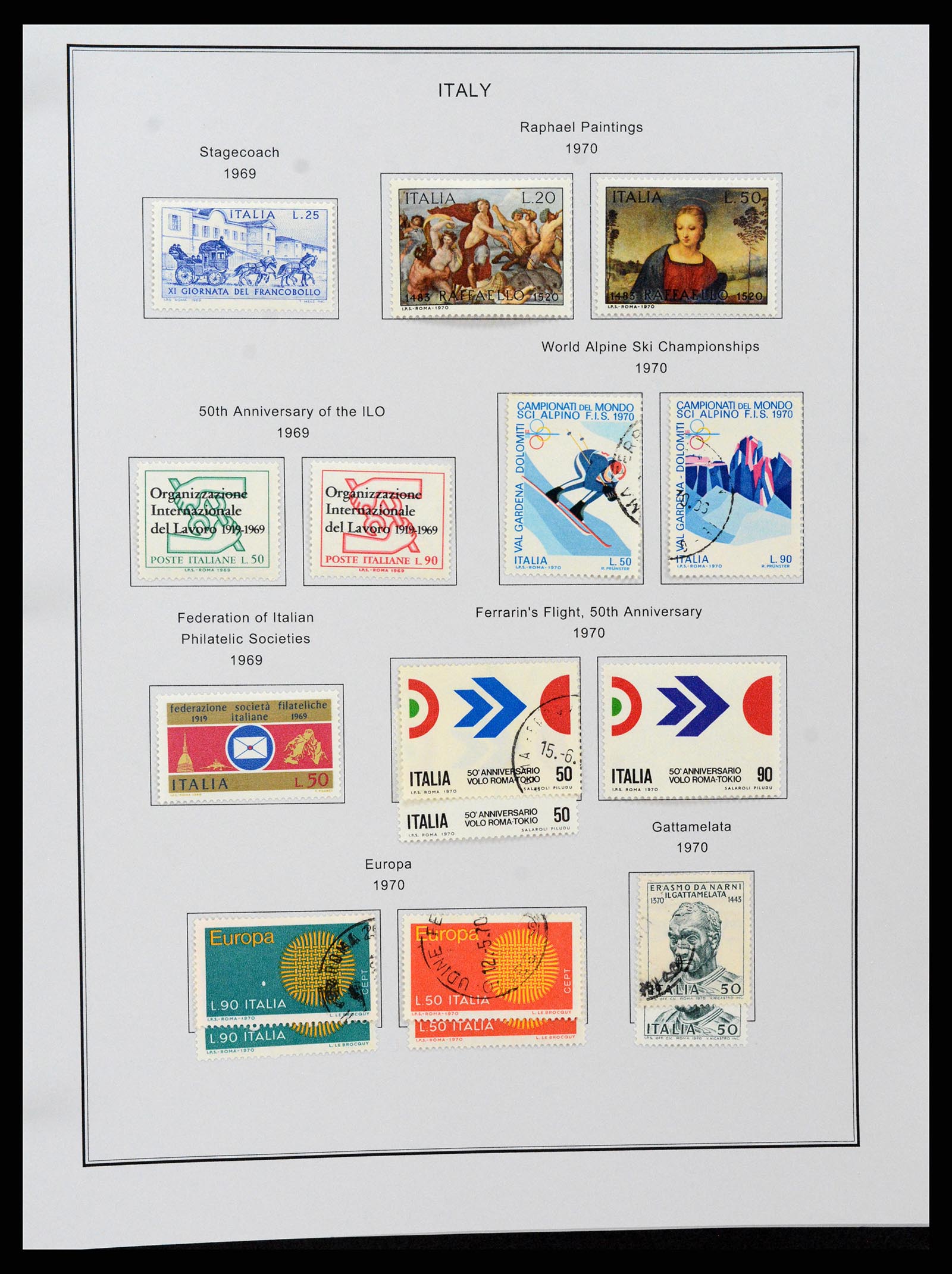37230 106 - Postzegelverzameling 37230 Italië en gebieden 1862-1990.
