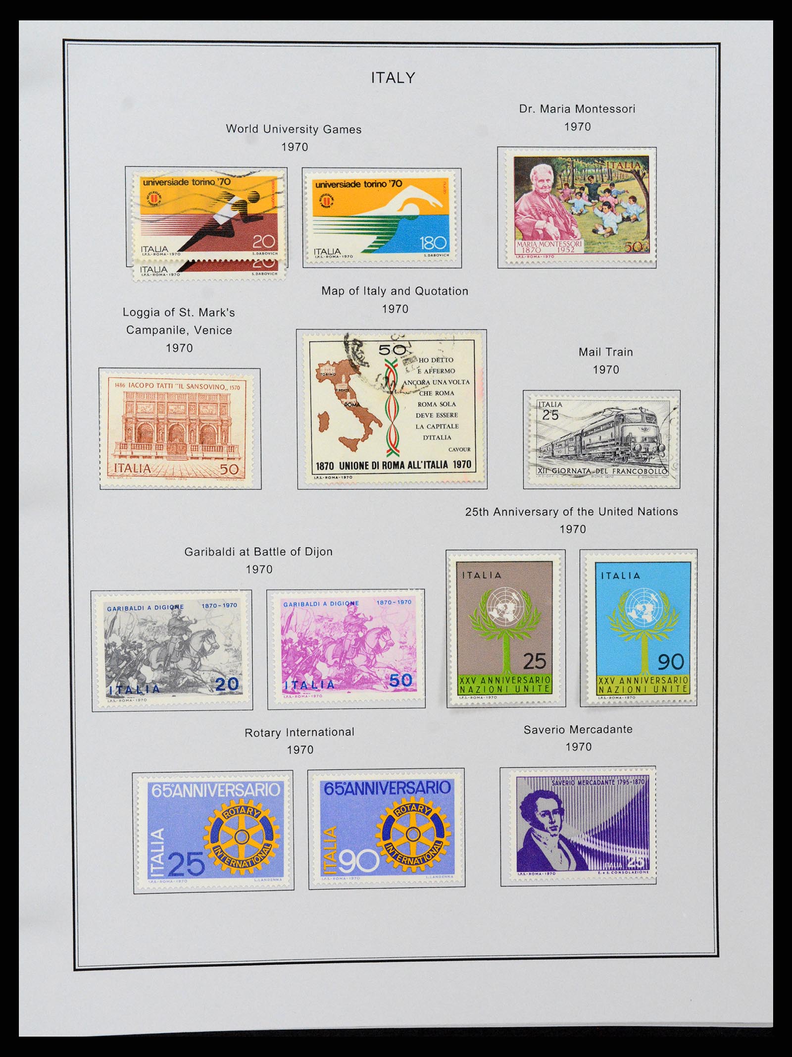 37230 107 - Postzegelverzameling 37230 Italië en gebieden 1862-1990.
