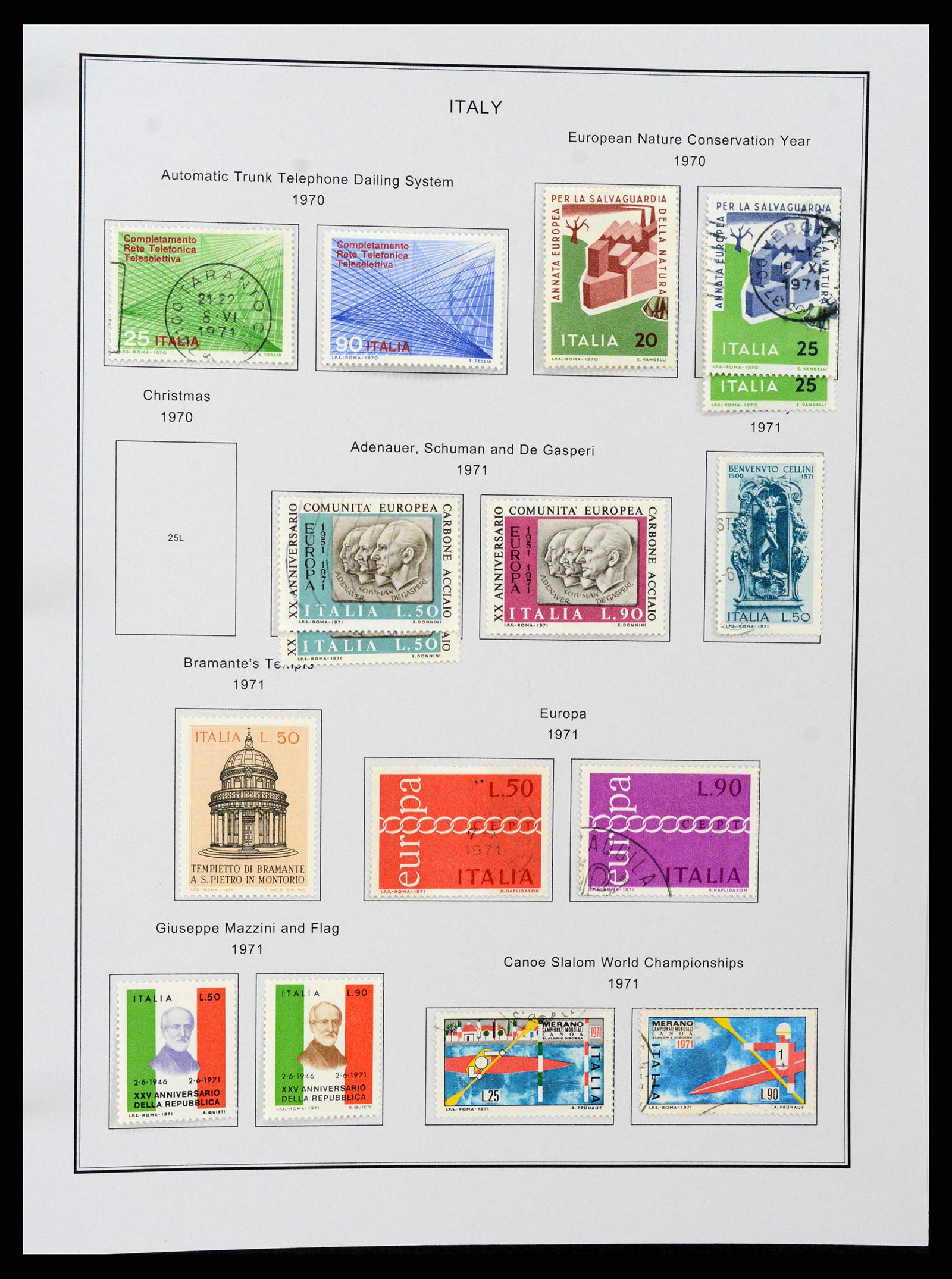 37230 108 - Postzegelverzameling 37230 Italië en gebieden 1862-1990.