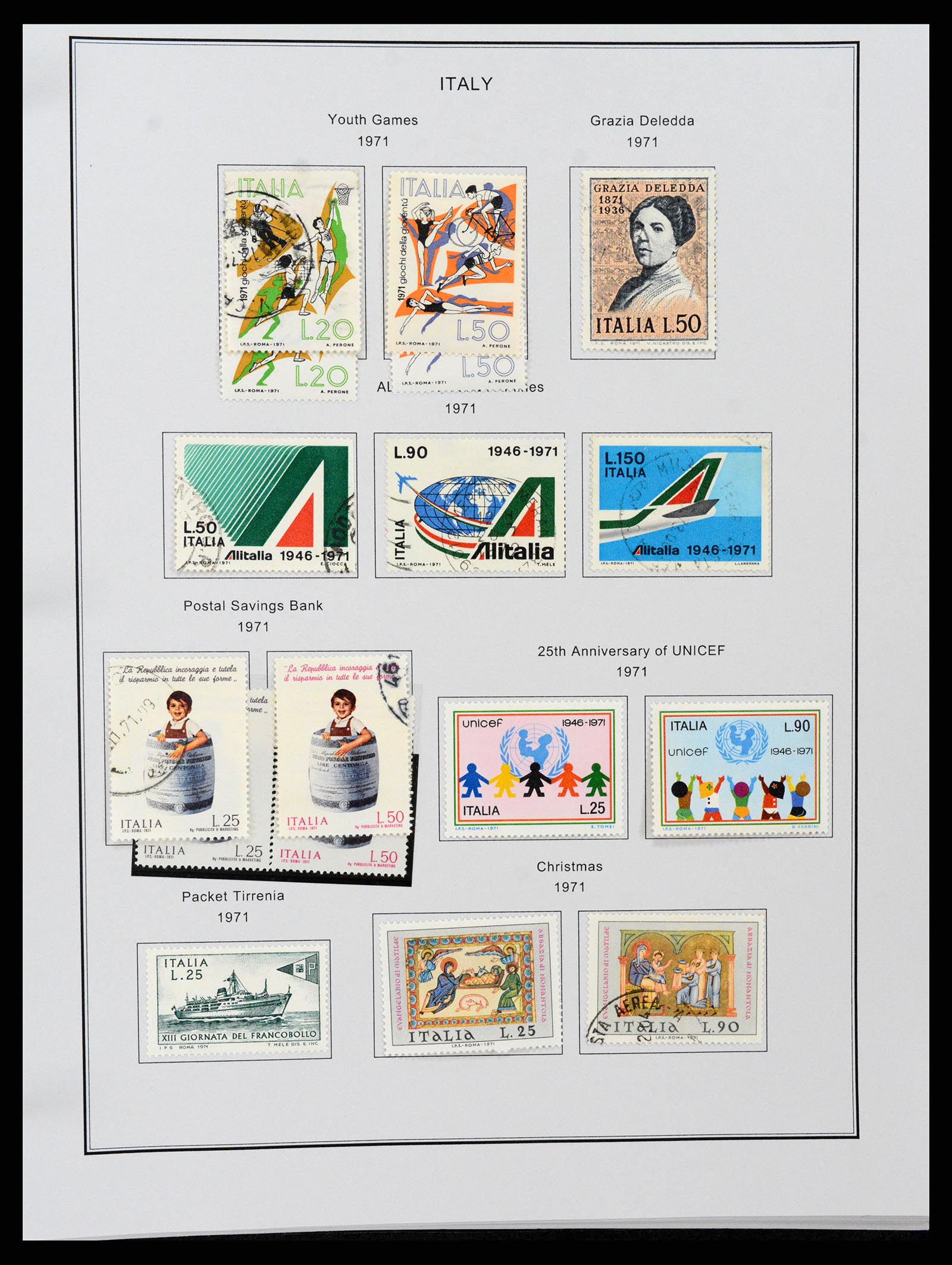 37230 109 - Postzegelverzameling 37230 Italië en gebieden 1862-1990.