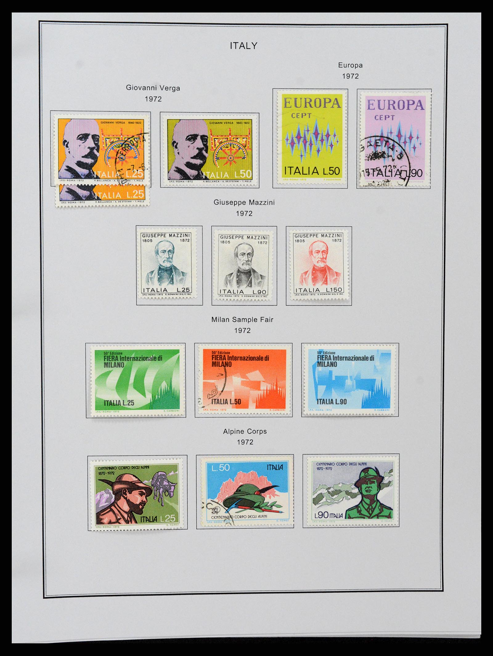 37230 110 - Postzegelverzameling 37230 Italië en gebieden 1862-1990.