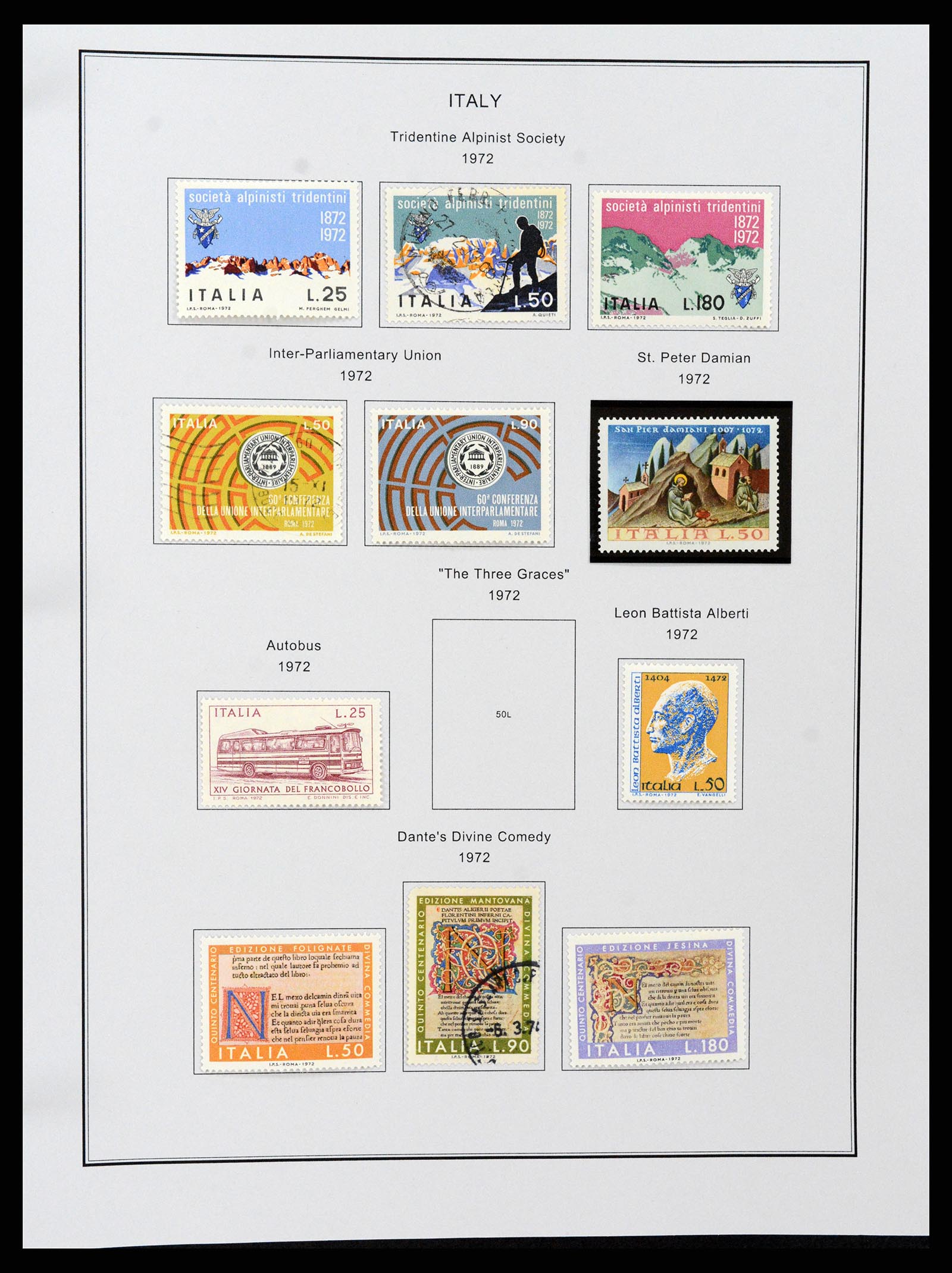 37230 111 - Postzegelverzameling 37230 Italië en gebieden 1862-1990.