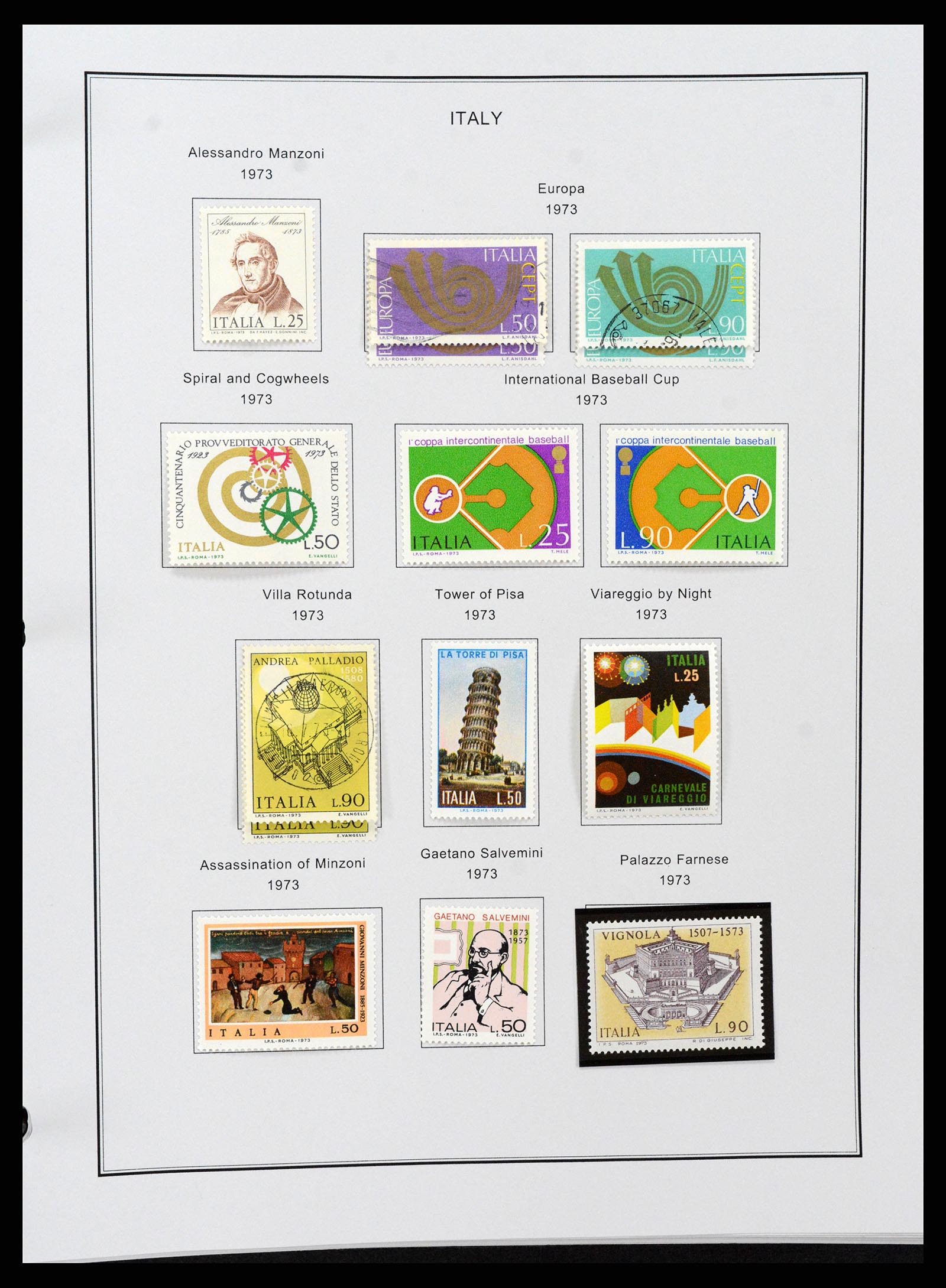 37230 115 - Postzegelverzameling 37230 Italië en gebieden 1862-1990.