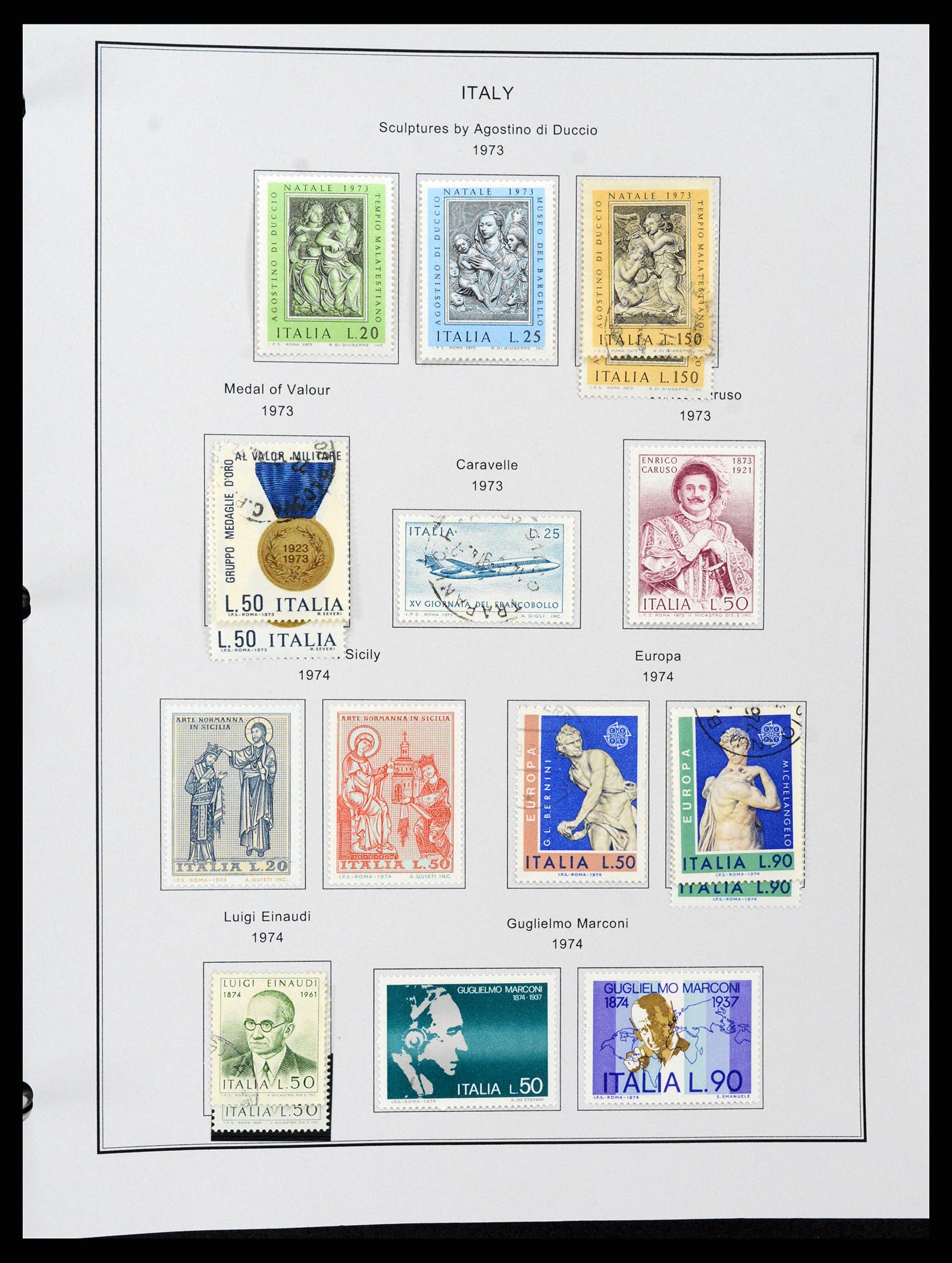 37230 119 - Postzegelverzameling 37230 Italië en gebieden 1862-1990.