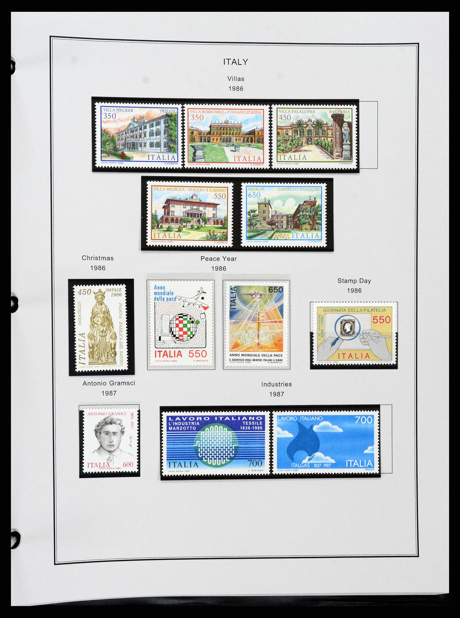 37230 184 - Postzegelverzameling 37230 Italië en gebieden 1862-1990.