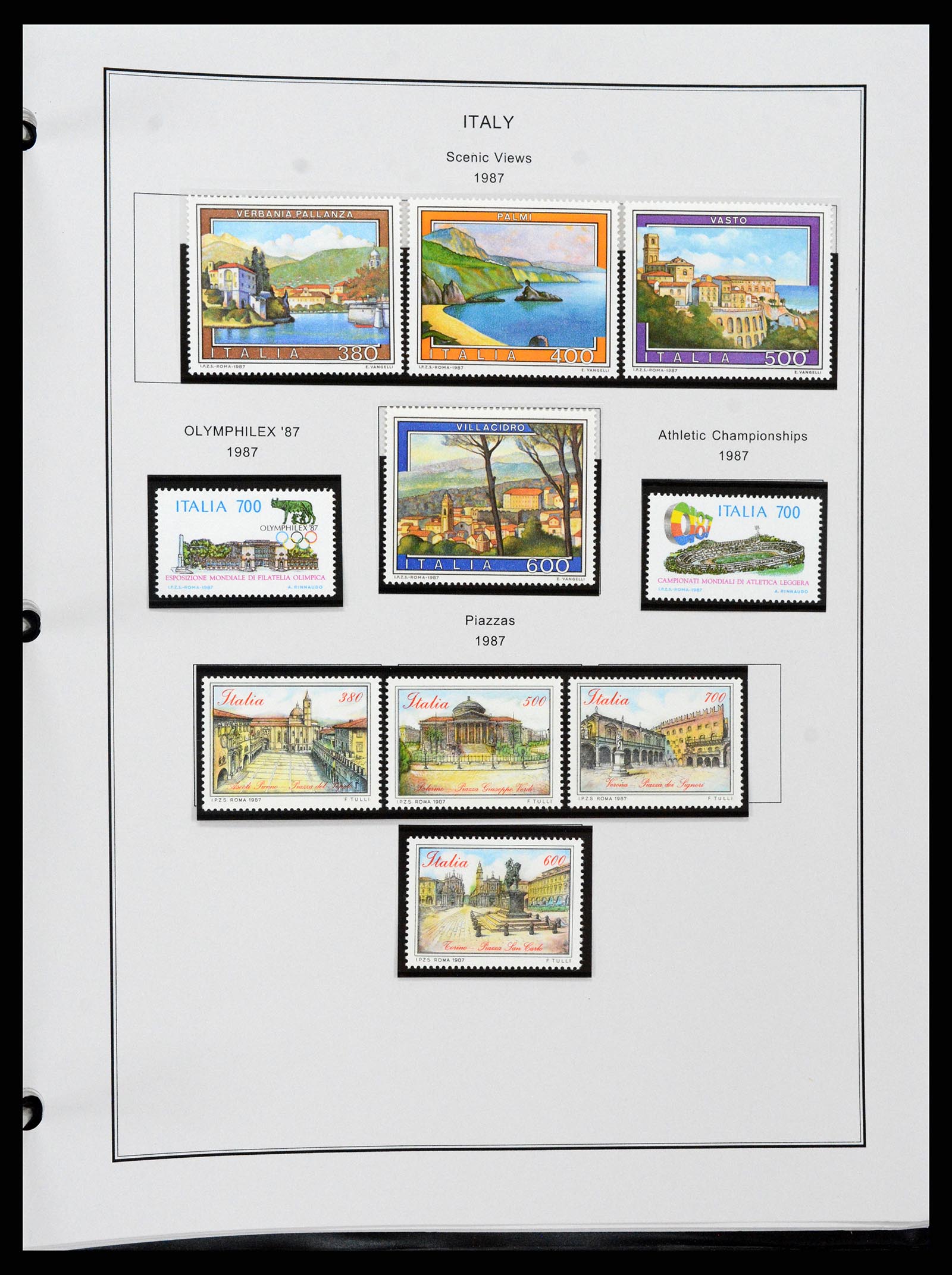 37230 186 - Postzegelverzameling 37230 Italië en gebieden 1862-1990.
