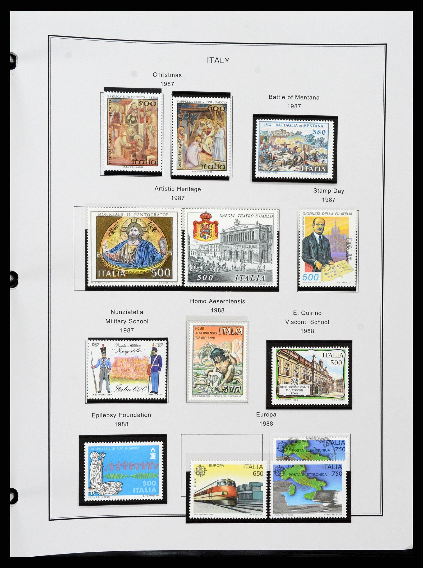 37230 187 - Postzegelverzameling 37230 Italië en gebieden 1862-1990.