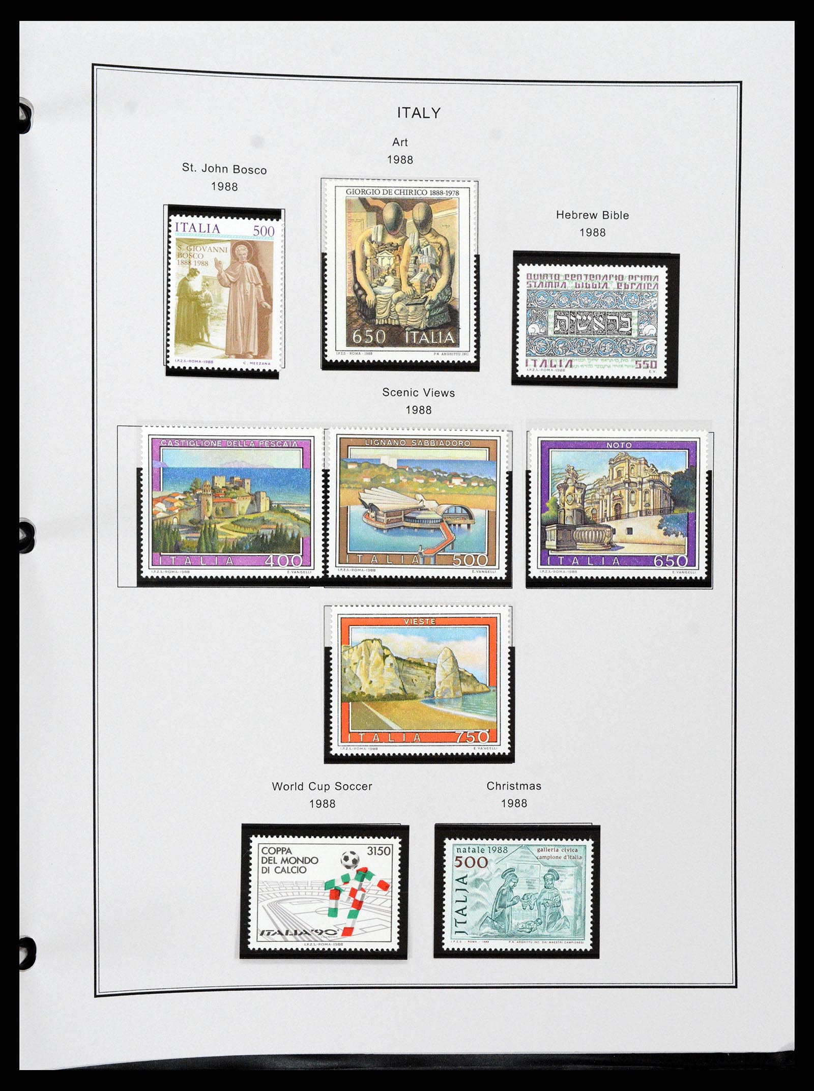37230 188 - Postzegelverzameling 37230 Italië en gebieden 1862-1990.