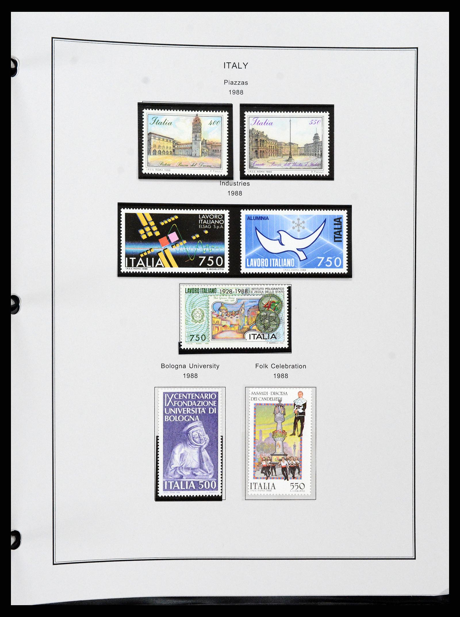 37230 190 - Postzegelverzameling 37230 Italië en gebieden 1862-1990.