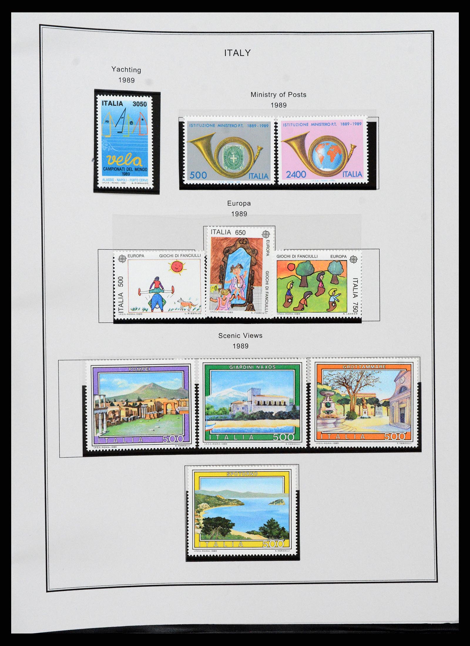 37230 192 - Postzegelverzameling 37230 Italië en gebieden 1862-1990.