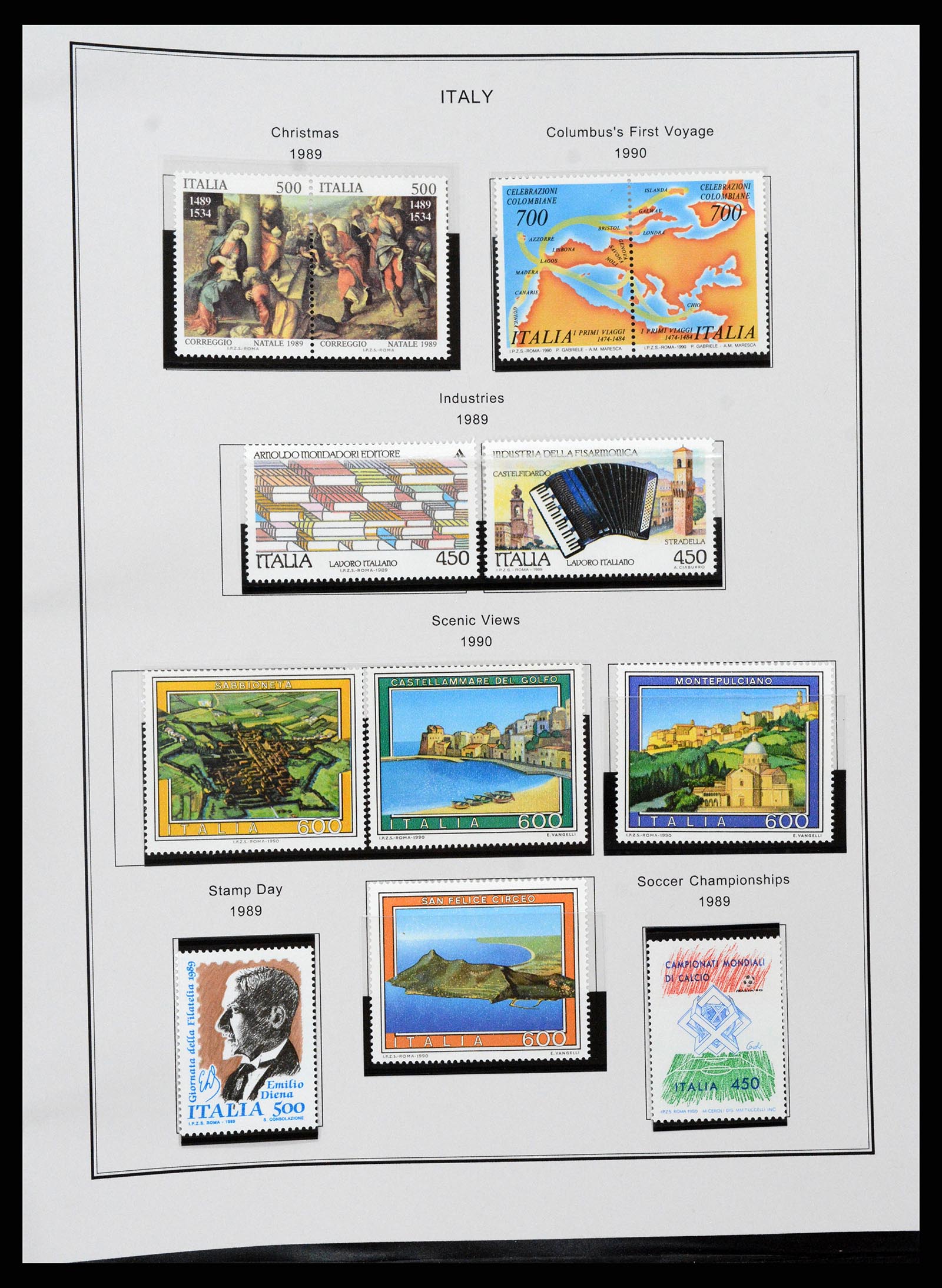 37230 195 - Postzegelverzameling 37230 Italië en gebieden 1862-1990.