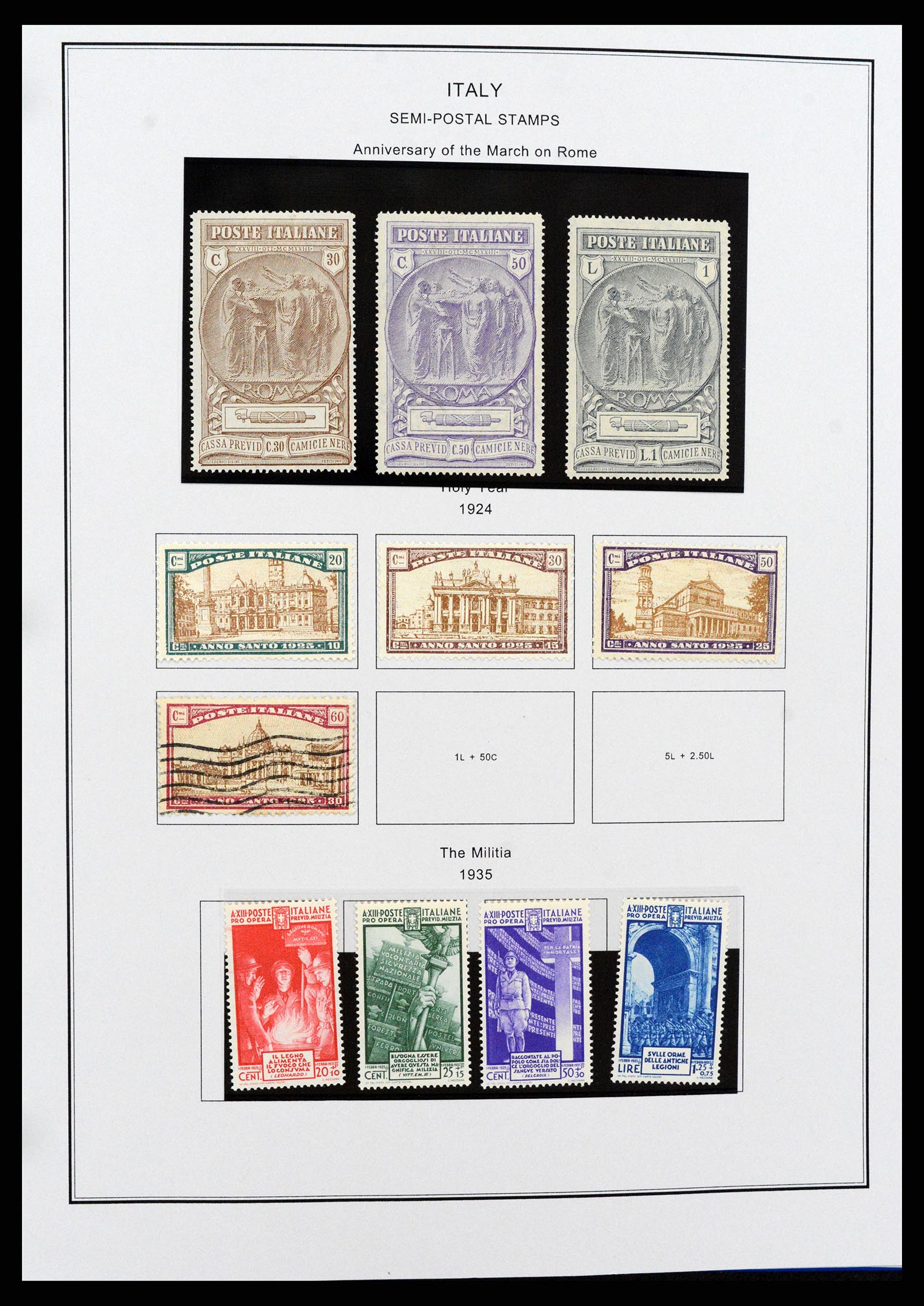37230 197 - Postzegelverzameling 37230 Italië en gebieden 1862-1990.