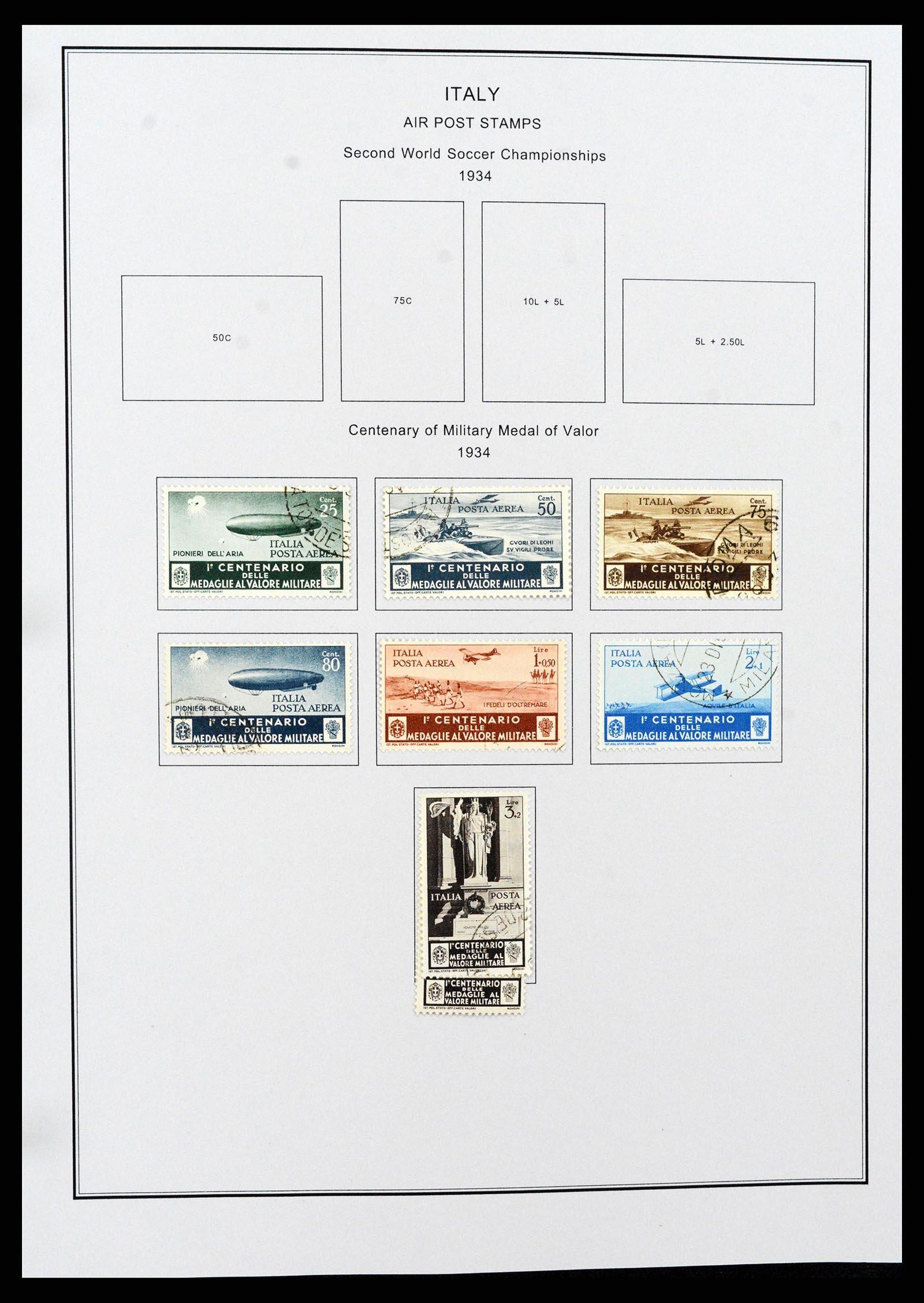 37230 204 - Postzegelverzameling 37230 Italië en gebieden 1862-1990.