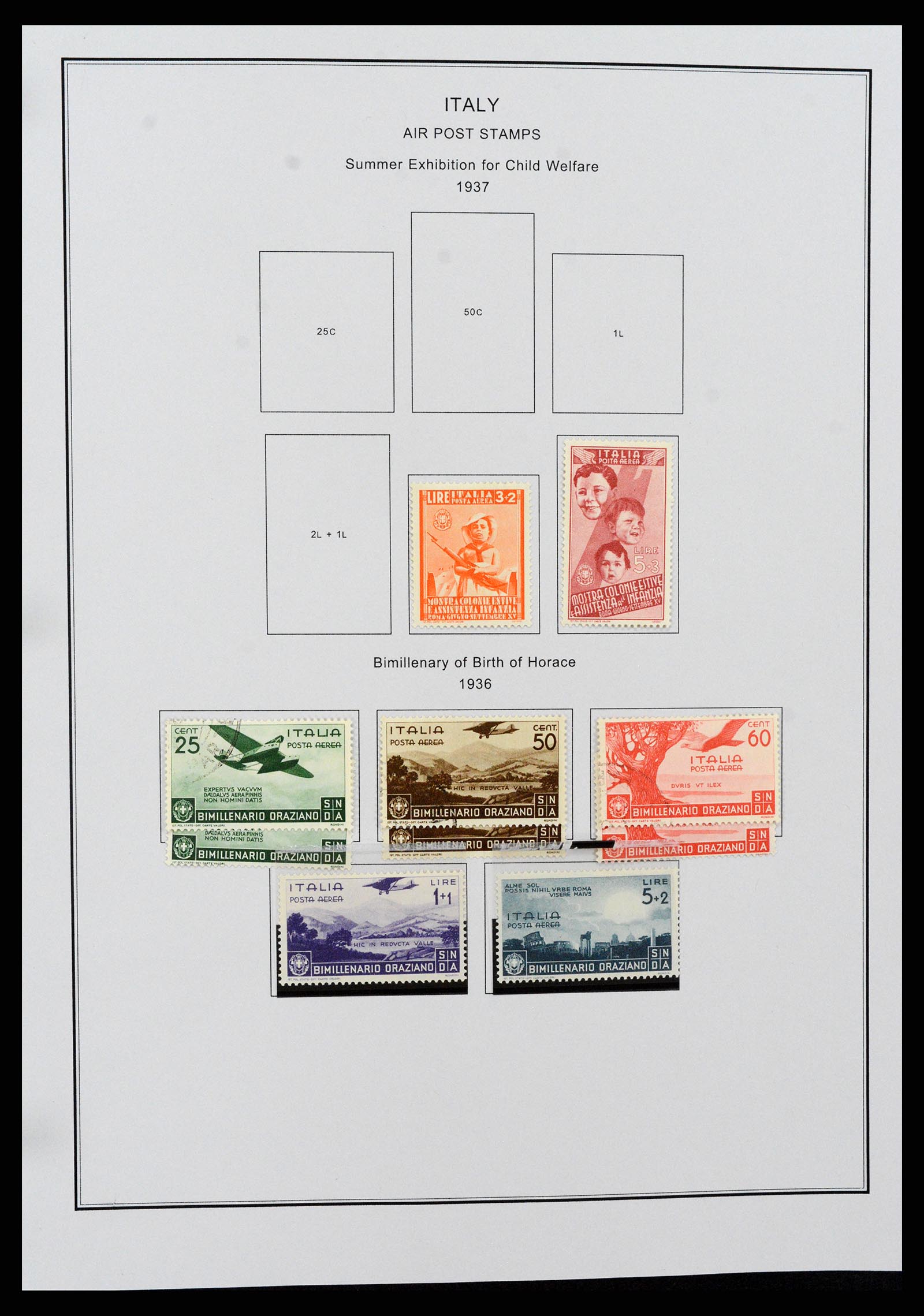 37230 206 - Postzegelverzameling 37230 Italië en gebieden 1862-1990.