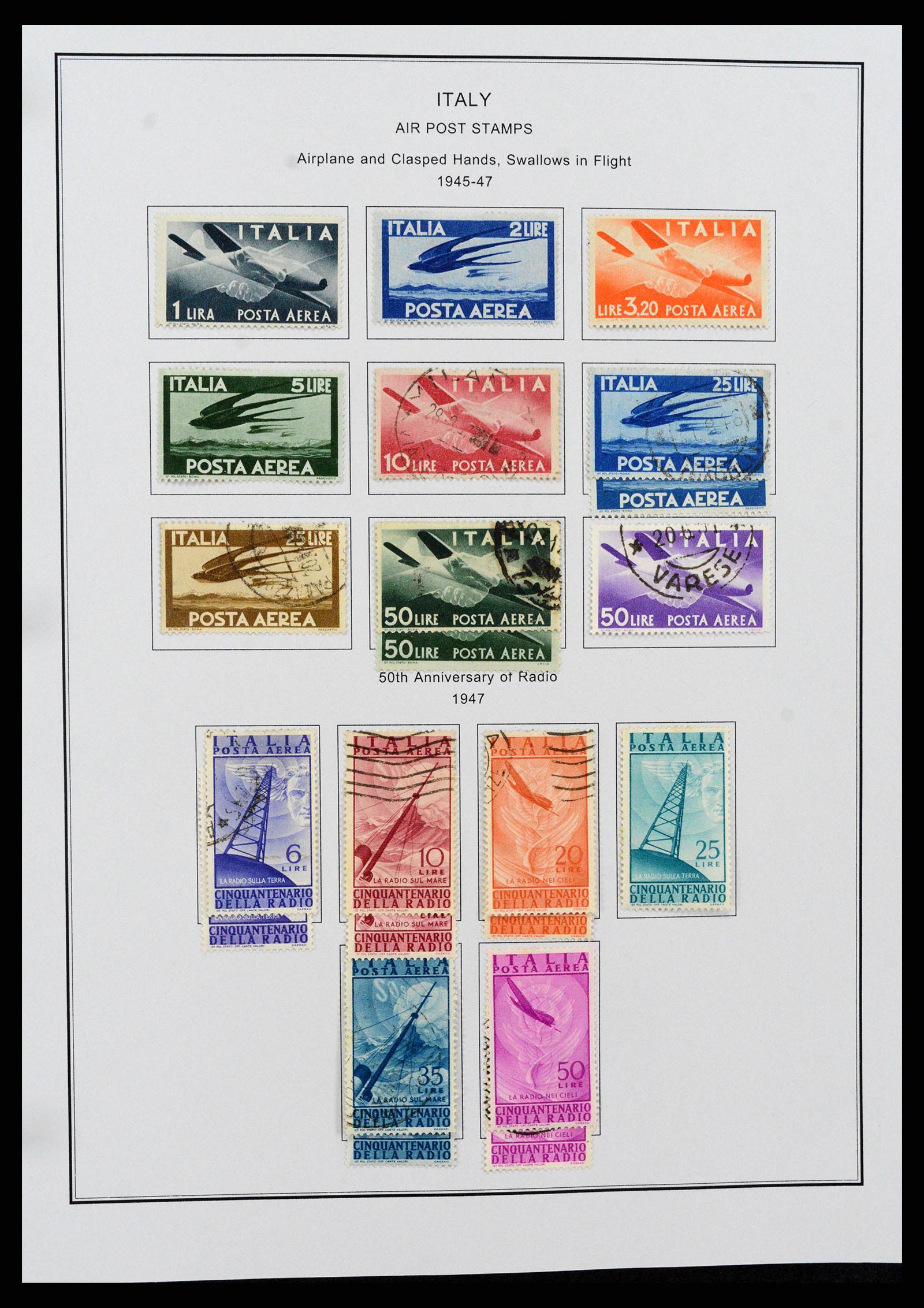 37230 208 - Postzegelverzameling 37230 Italië en gebieden 1862-1990.
