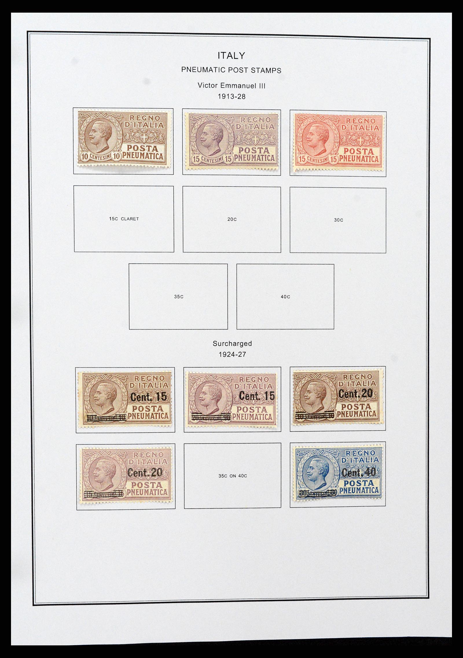 37230 214 - Postzegelverzameling 37230 Italië en gebieden 1862-1990.