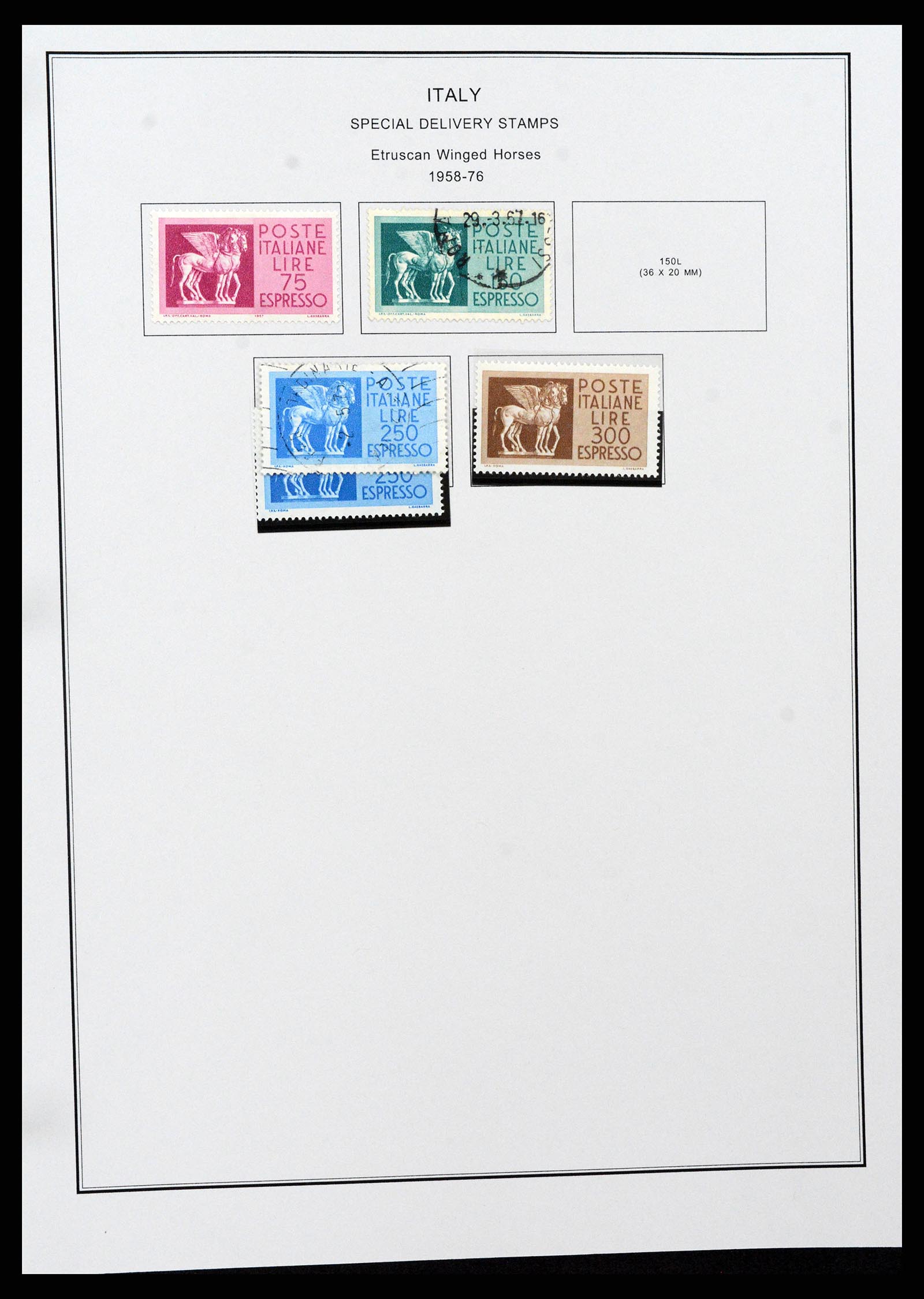 37230 220 - Postzegelverzameling 37230 Italië en gebieden 1862-1990.