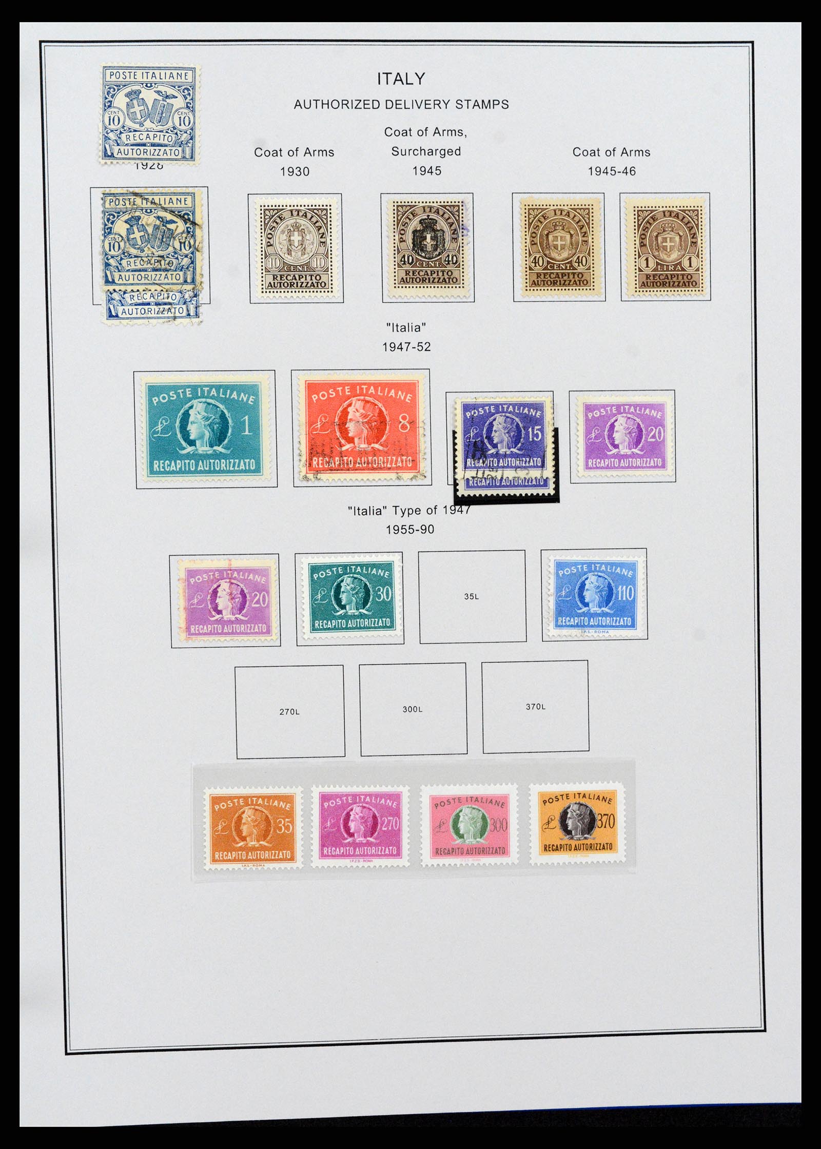 37230 221 - Postzegelverzameling 37230 Italië en gebieden 1862-1990.