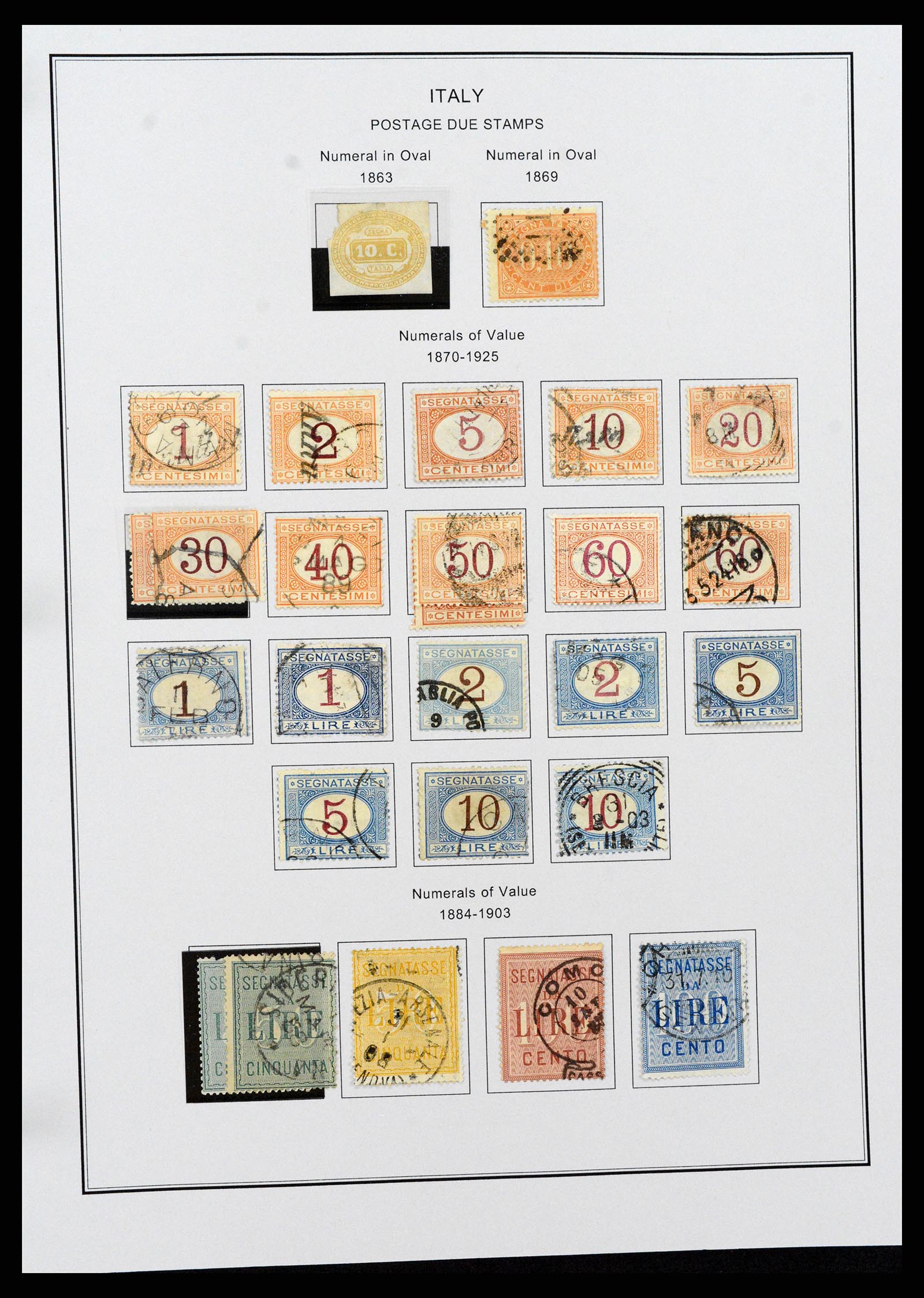 37230 222 - Postzegelverzameling 37230 Italië en gebieden 1862-1990.