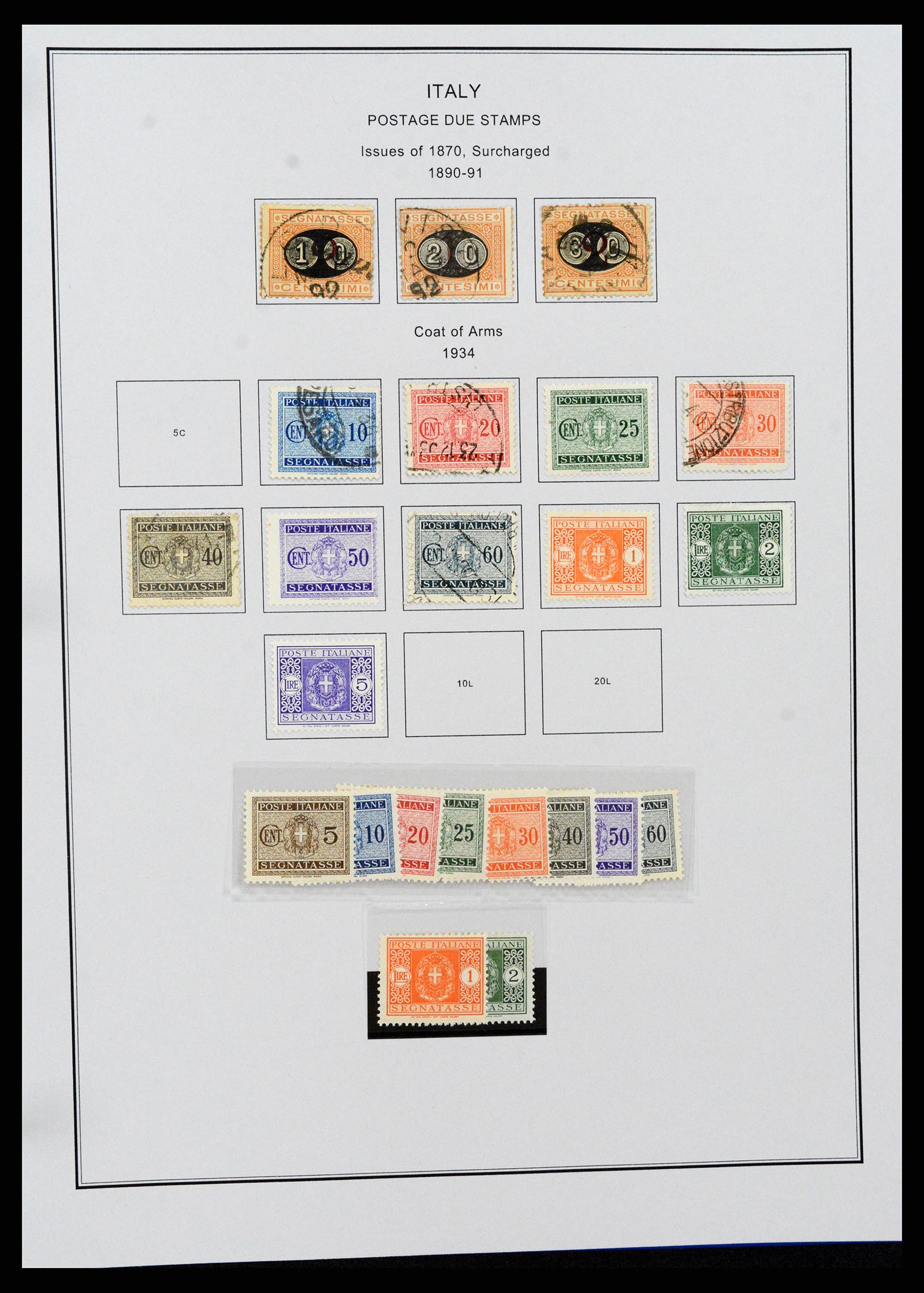 37230 223 - Postzegelverzameling 37230 Italië en gebieden 1862-1990.