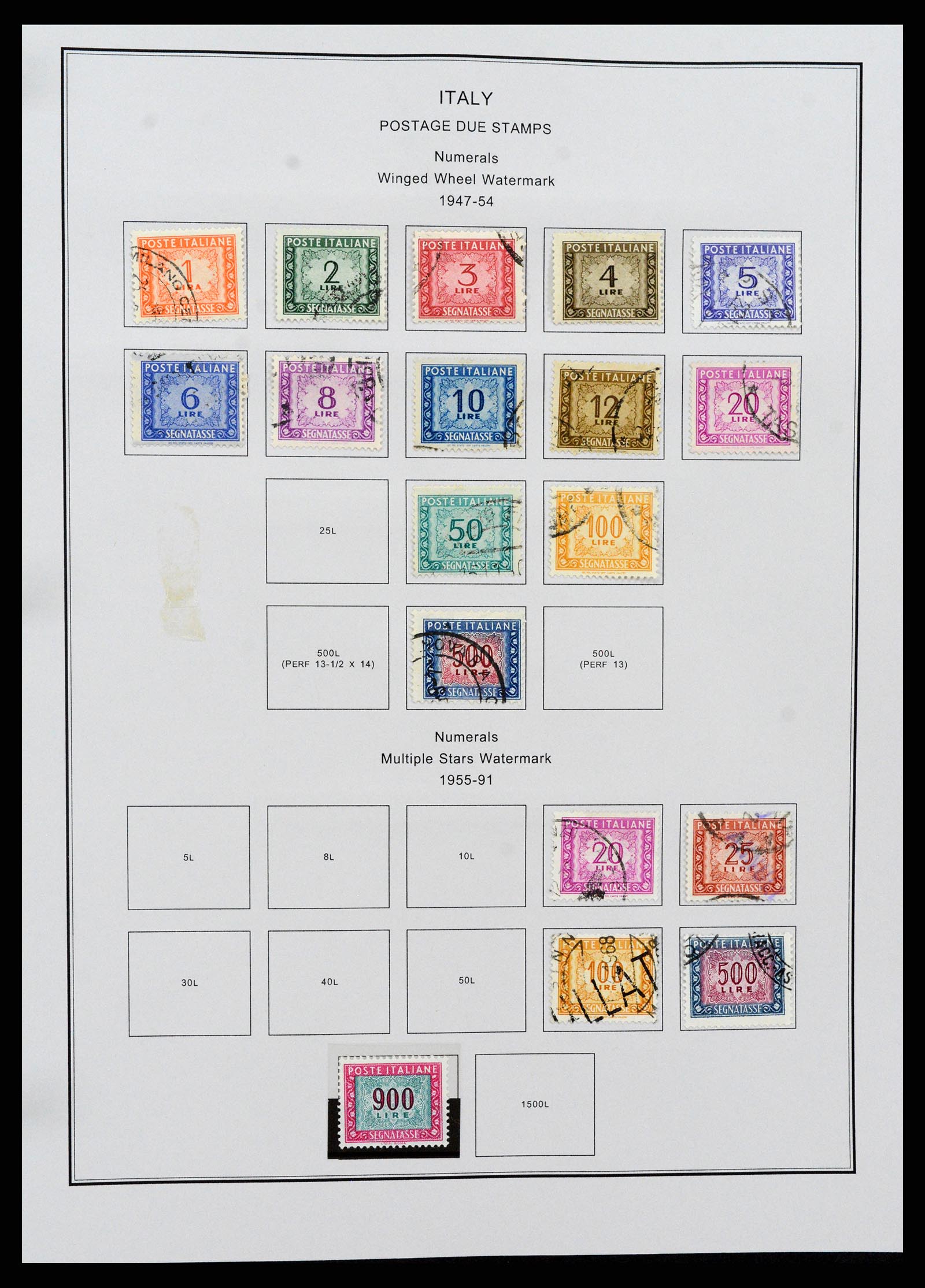 37230 225 - Postzegelverzameling 37230 Italië en gebieden 1862-1990.