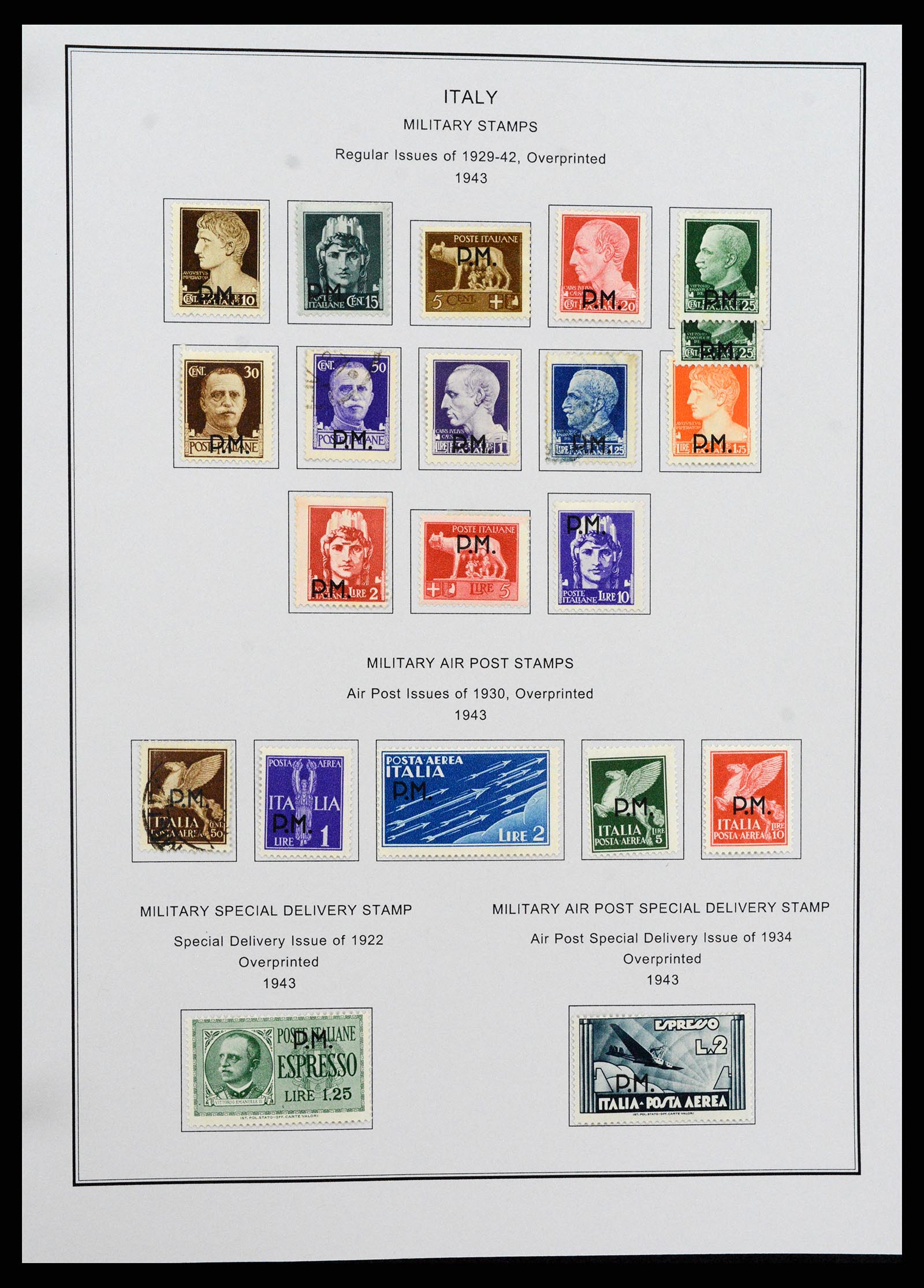 37230 226 - Postzegelverzameling 37230 Italië en gebieden 1862-1990.
