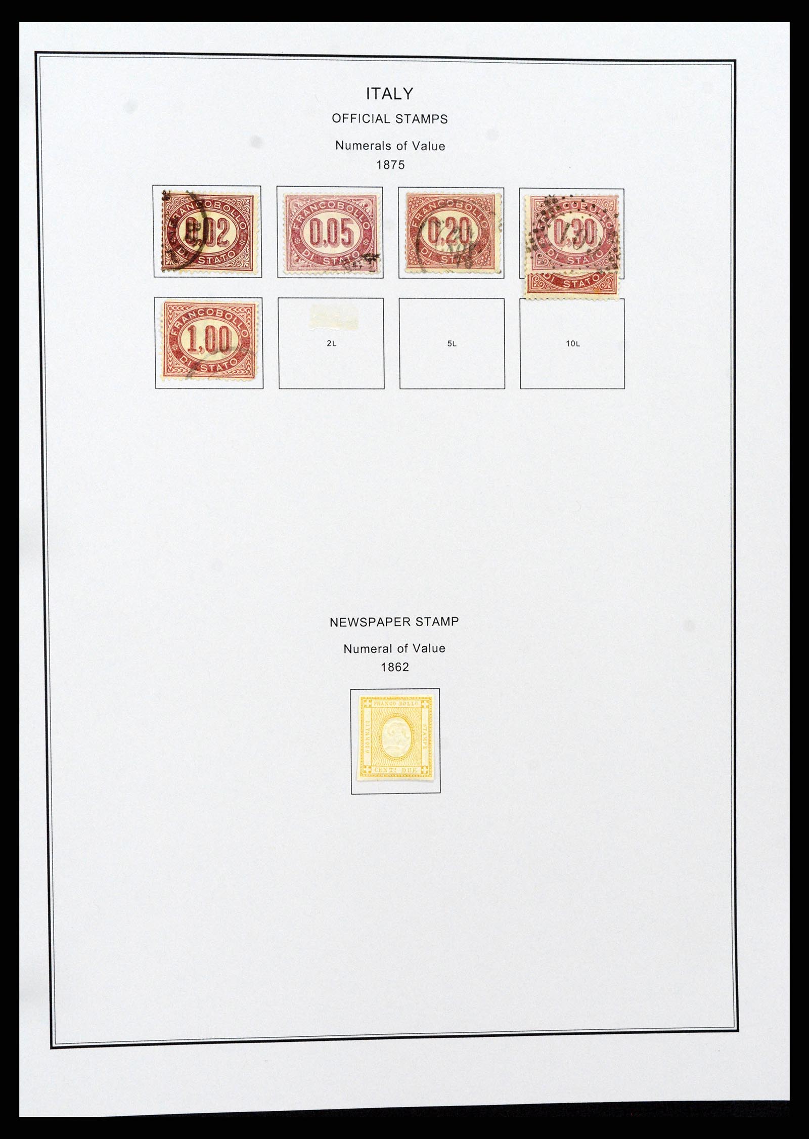 37230 228 - Postzegelverzameling 37230 Italië en gebieden 1862-1990.