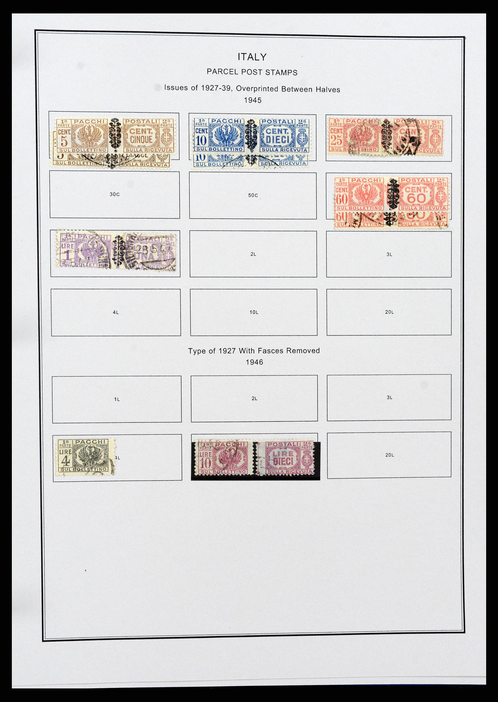 37230 232 - Postzegelverzameling 37230 Italië en gebieden 1862-1990.