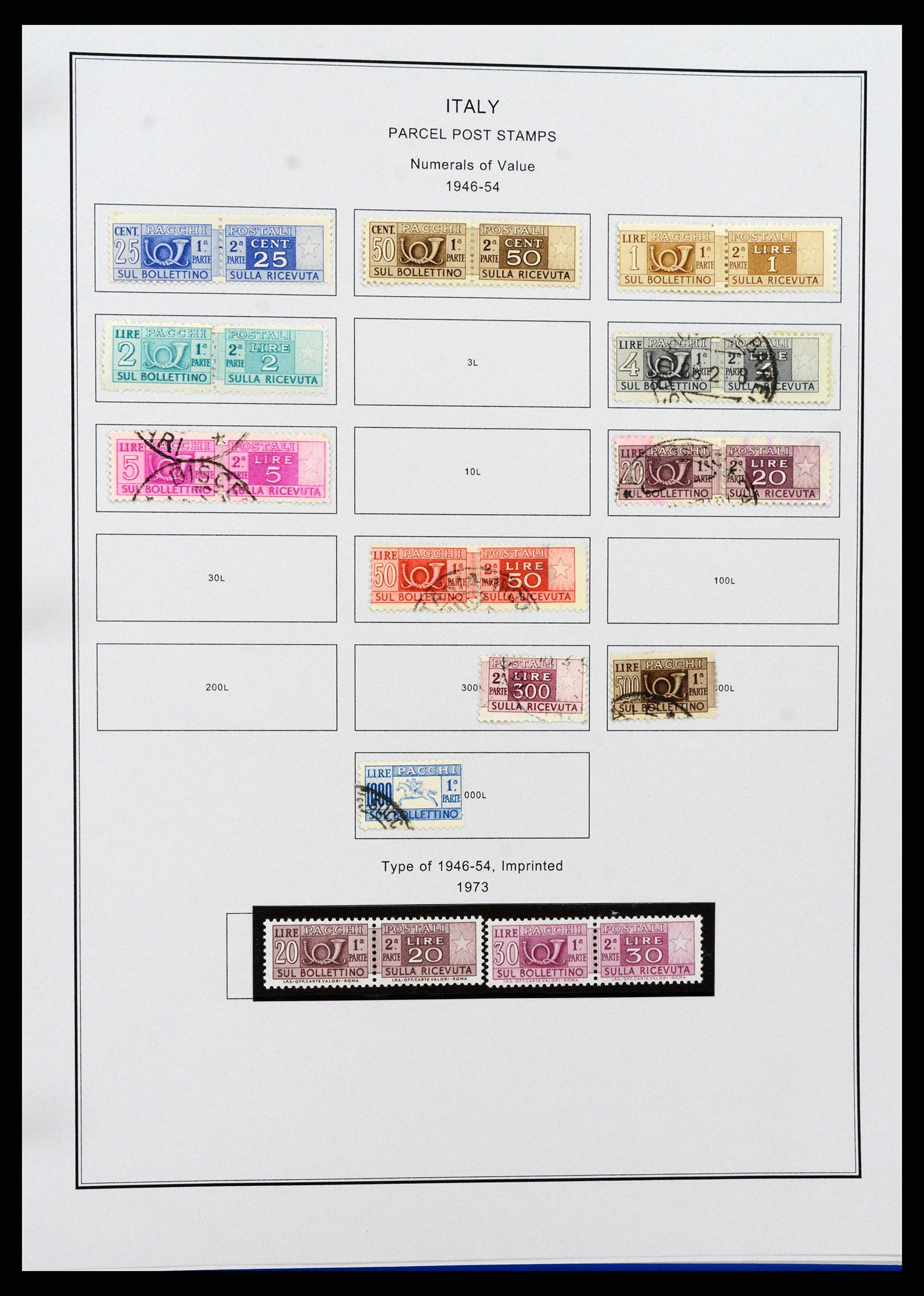 37230 233 - Postzegelverzameling 37230 Italië en gebieden 1862-1990.