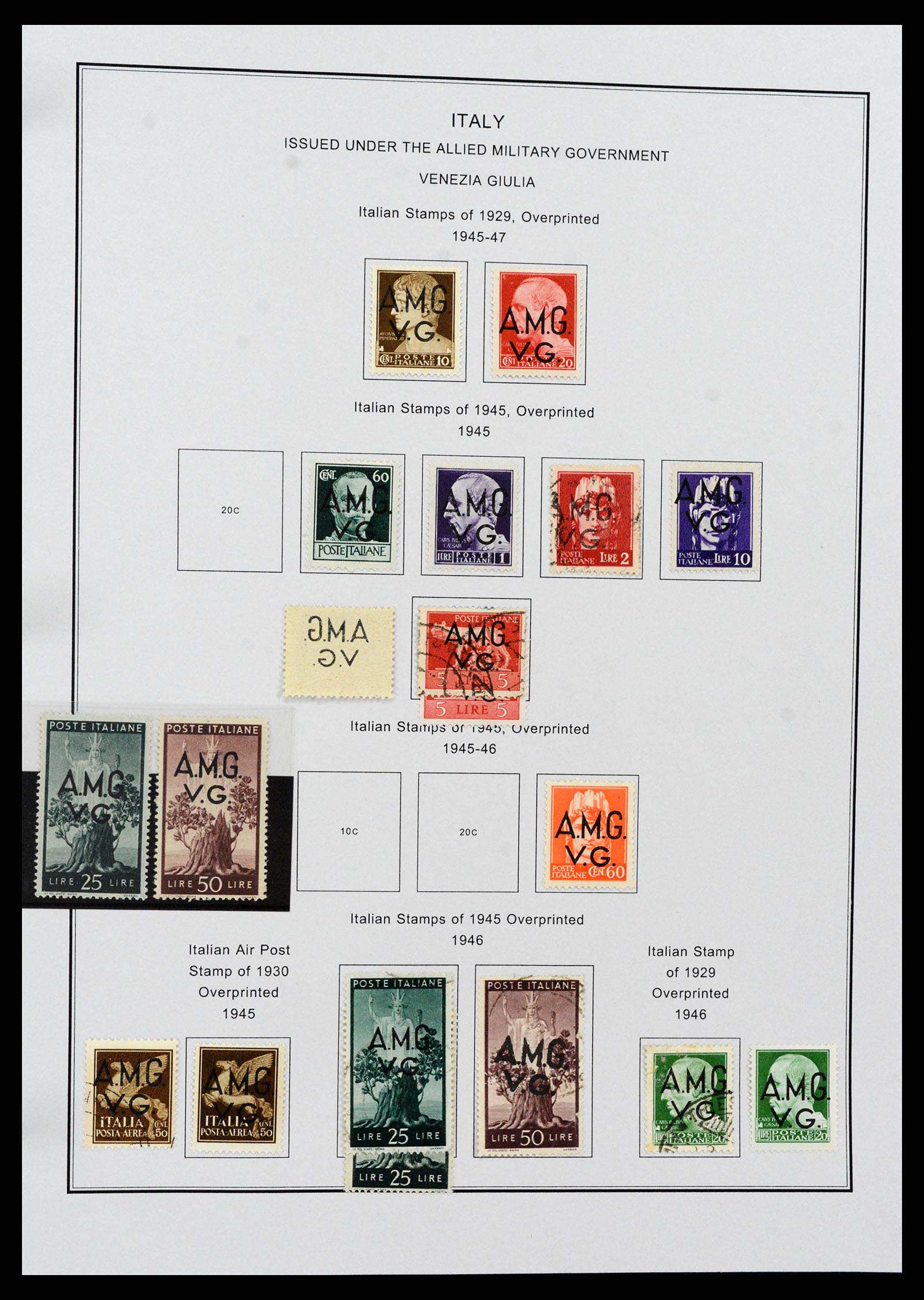 37230 238 - Postzegelverzameling 37230 Italië en gebieden 1862-1990.