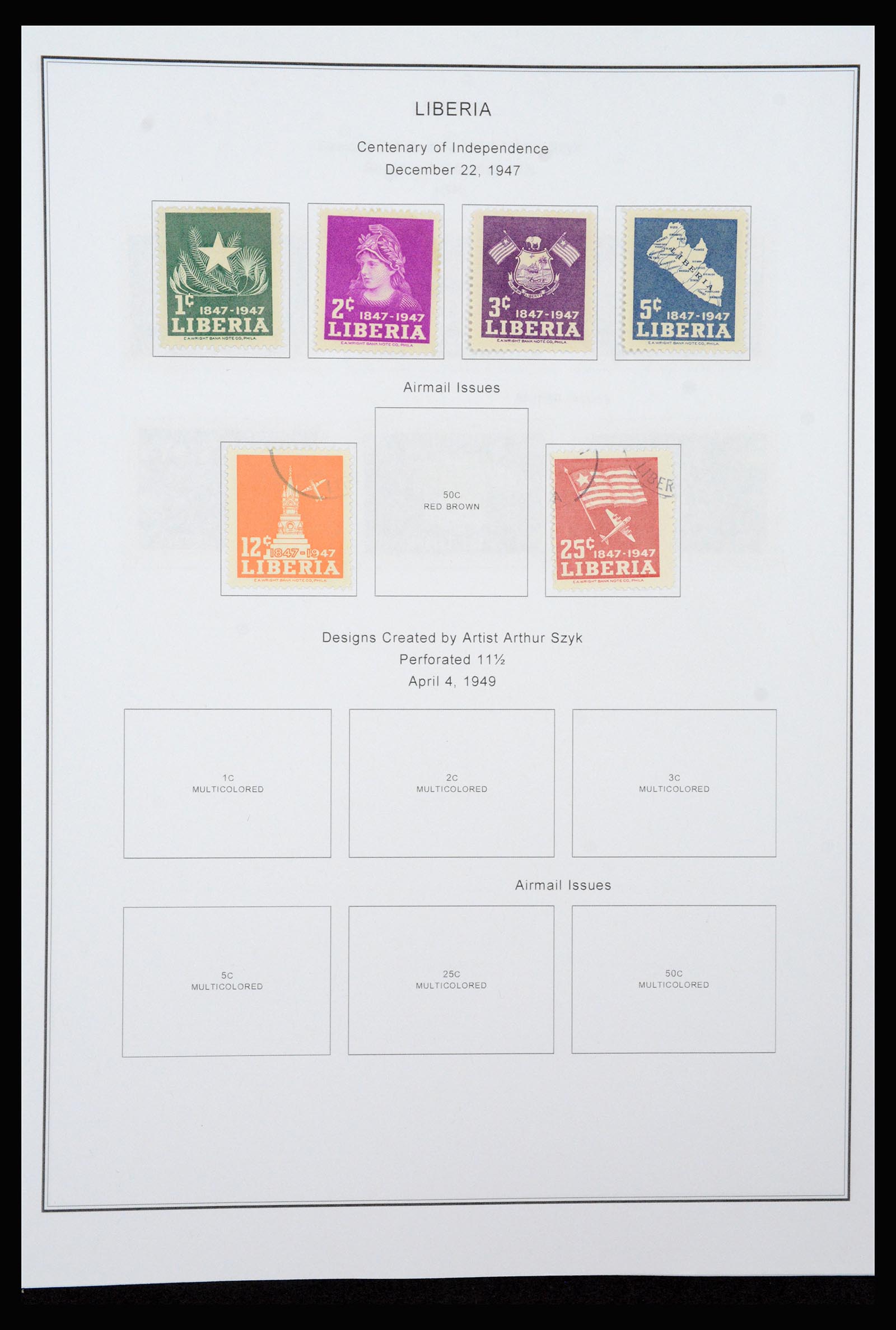 37234 026 - Postzegelverzameling 37234 Liberia 1860-1990.