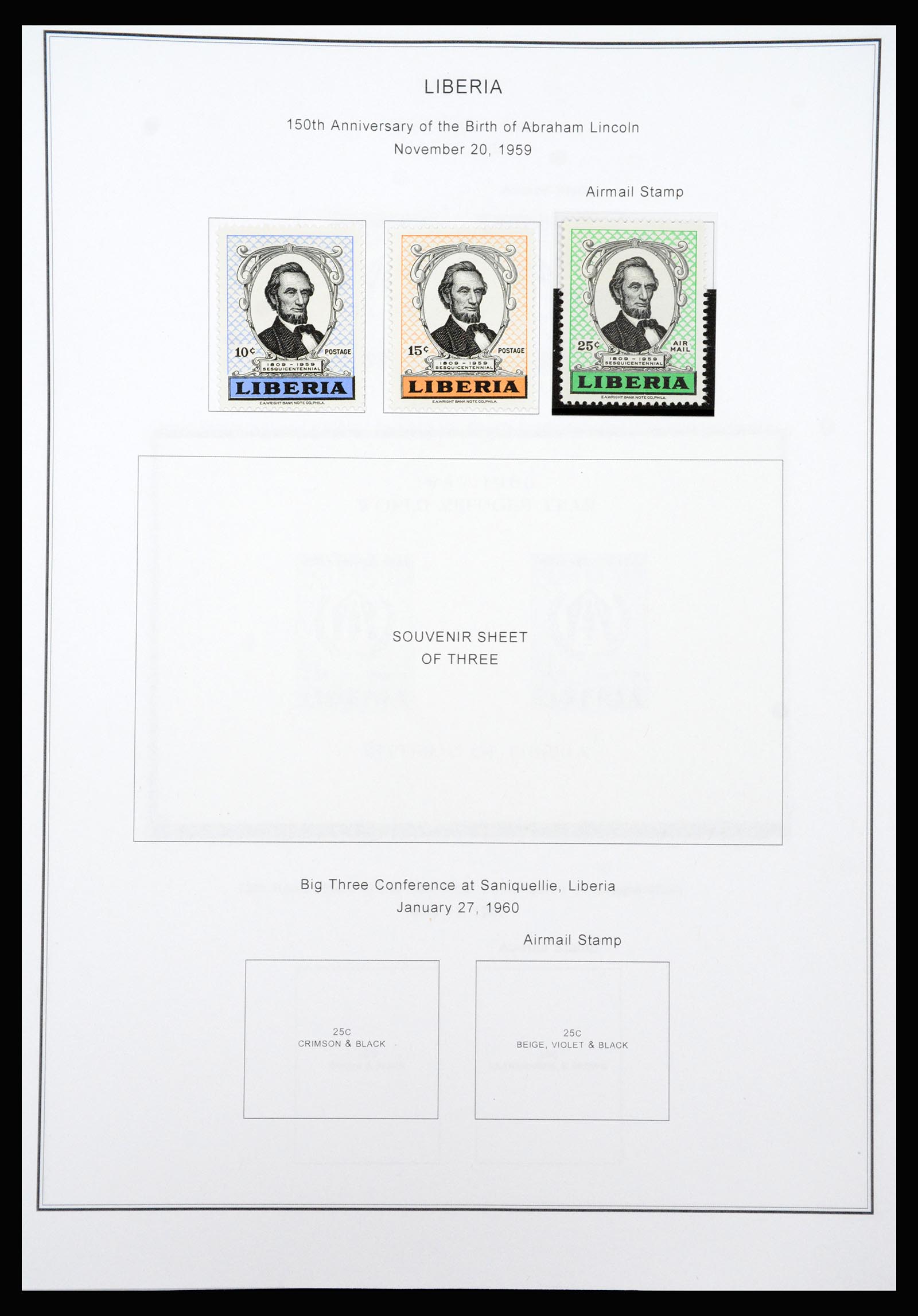 37234 048 - Postzegelverzameling 37234 Liberia 1860-1990.