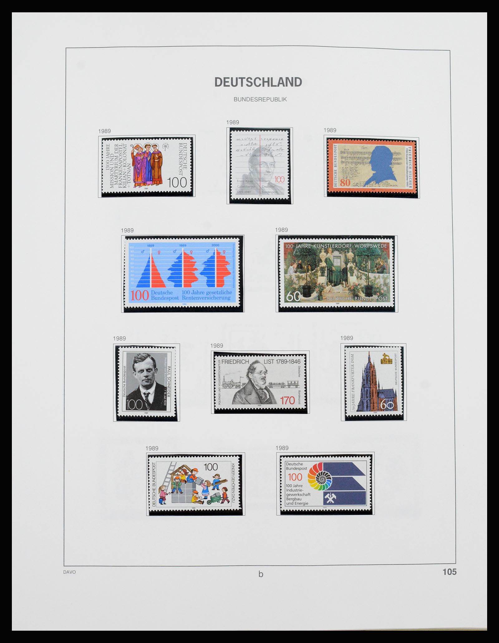 37238 103 - Postzegelverzameling 37238 Bundespost 1949-1996.