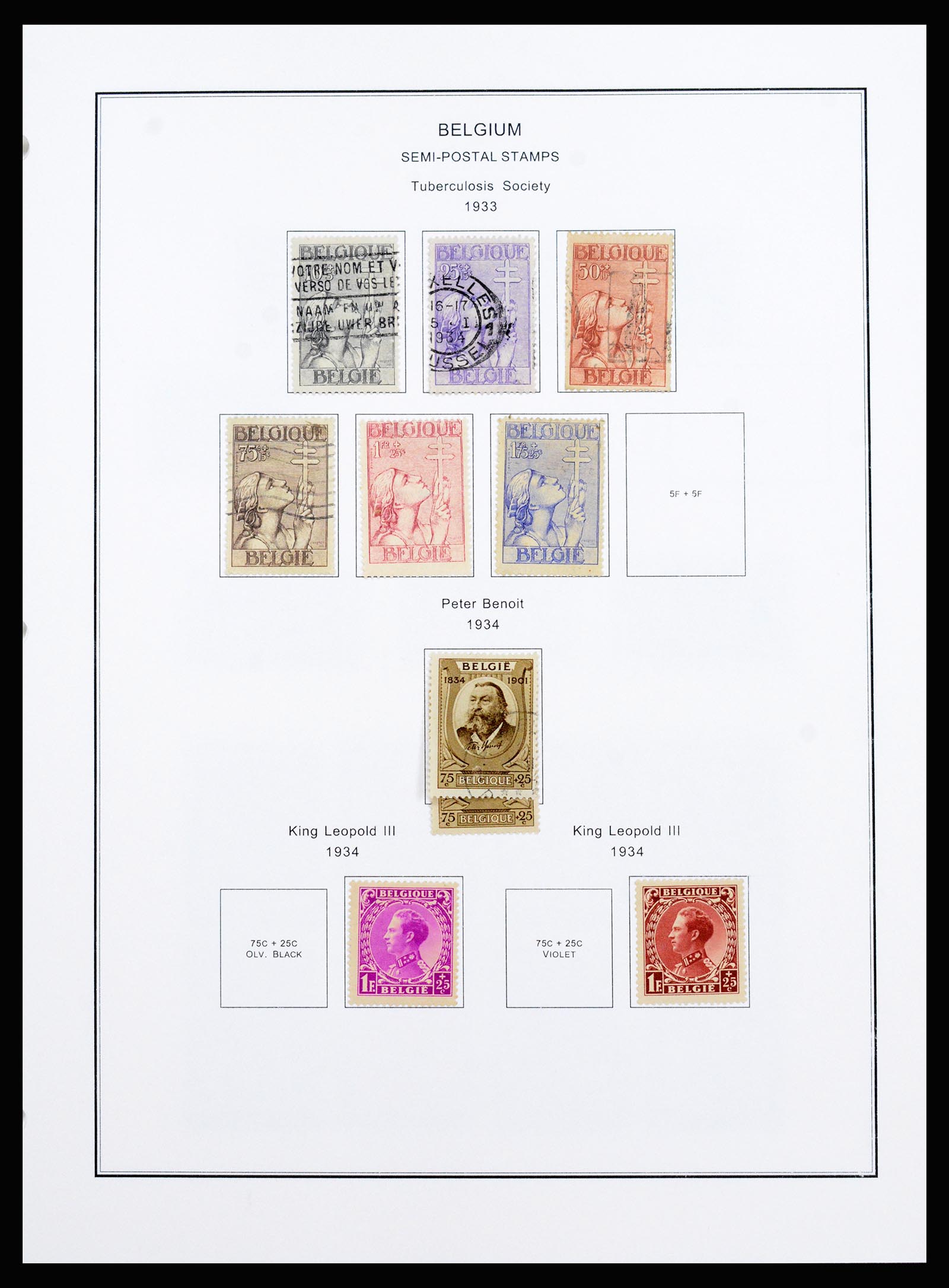 37240 087 - Postzegelverzameling 37240 België 1849-1996.