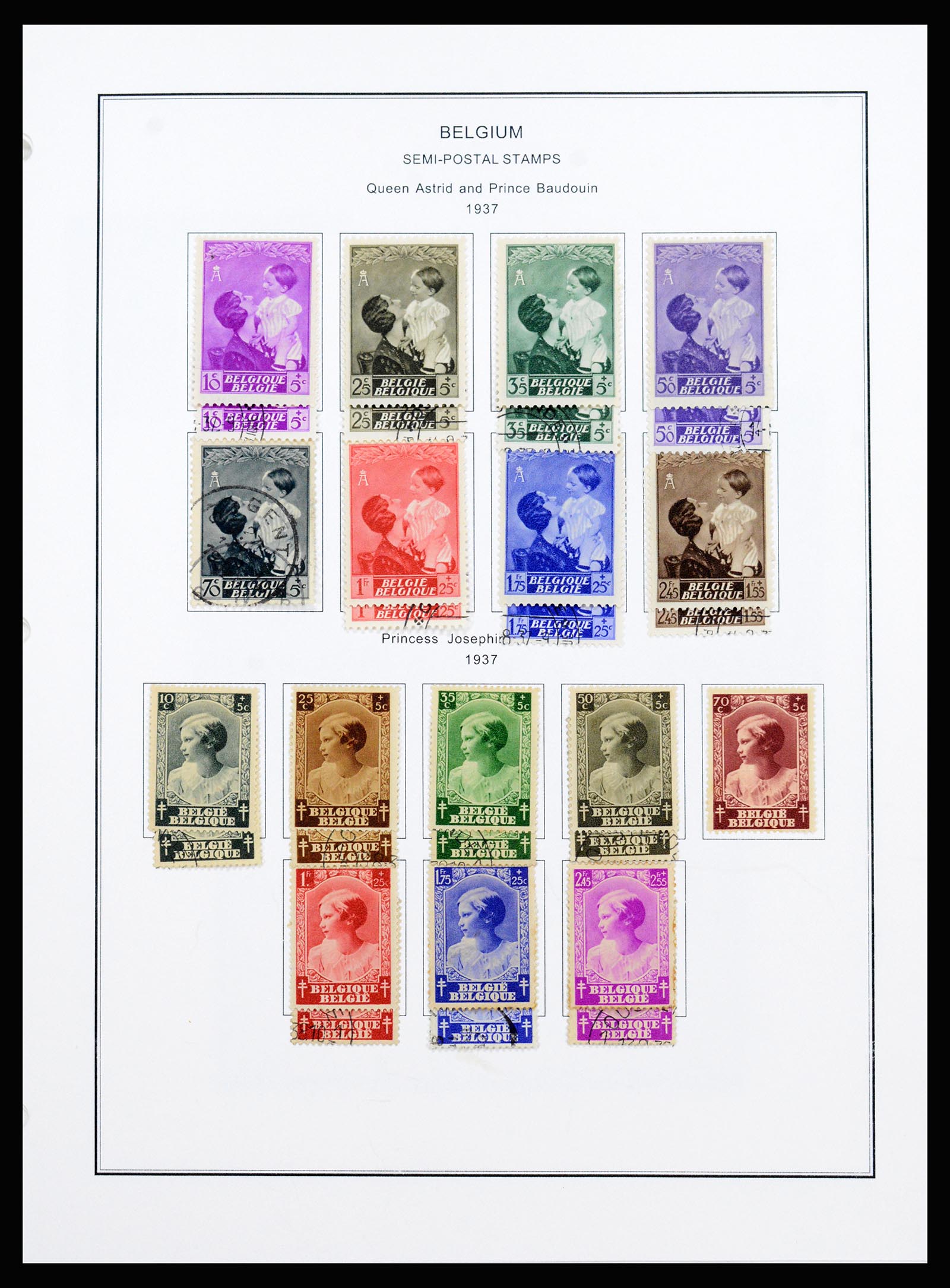 37240 091 - Postzegelverzameling 37240 België 1849-1996.