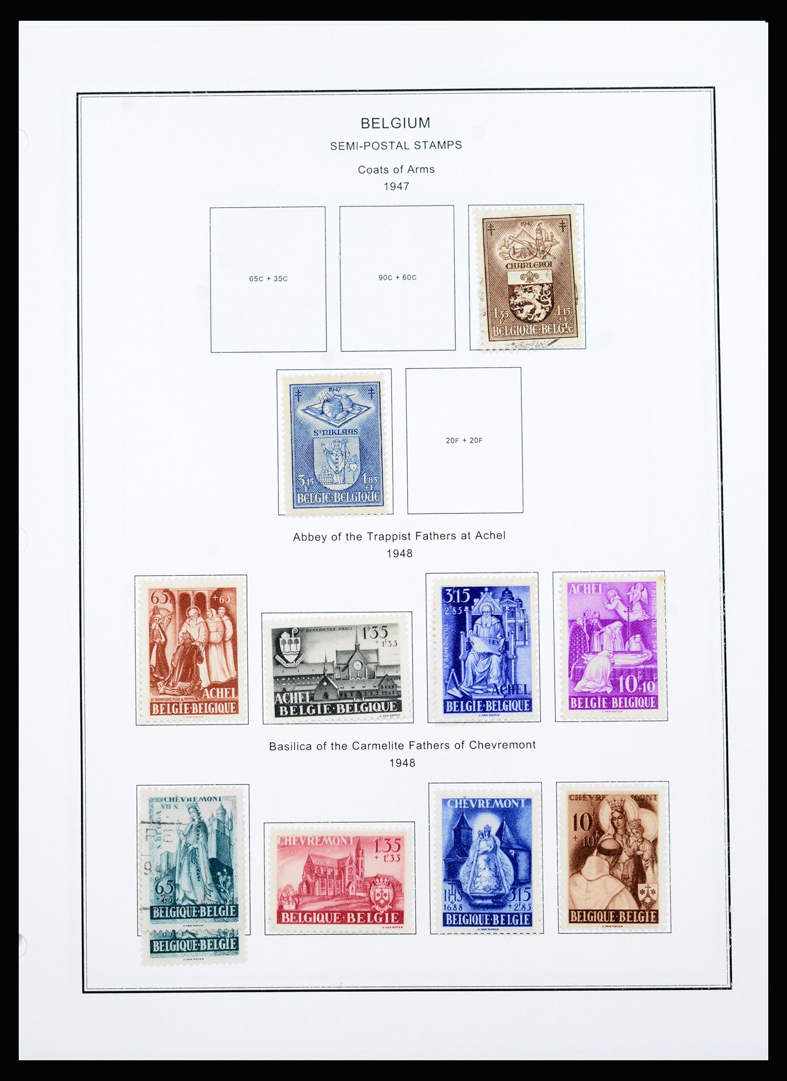37240 123 - Postzegelverzameling 37240 België 1849-1996.