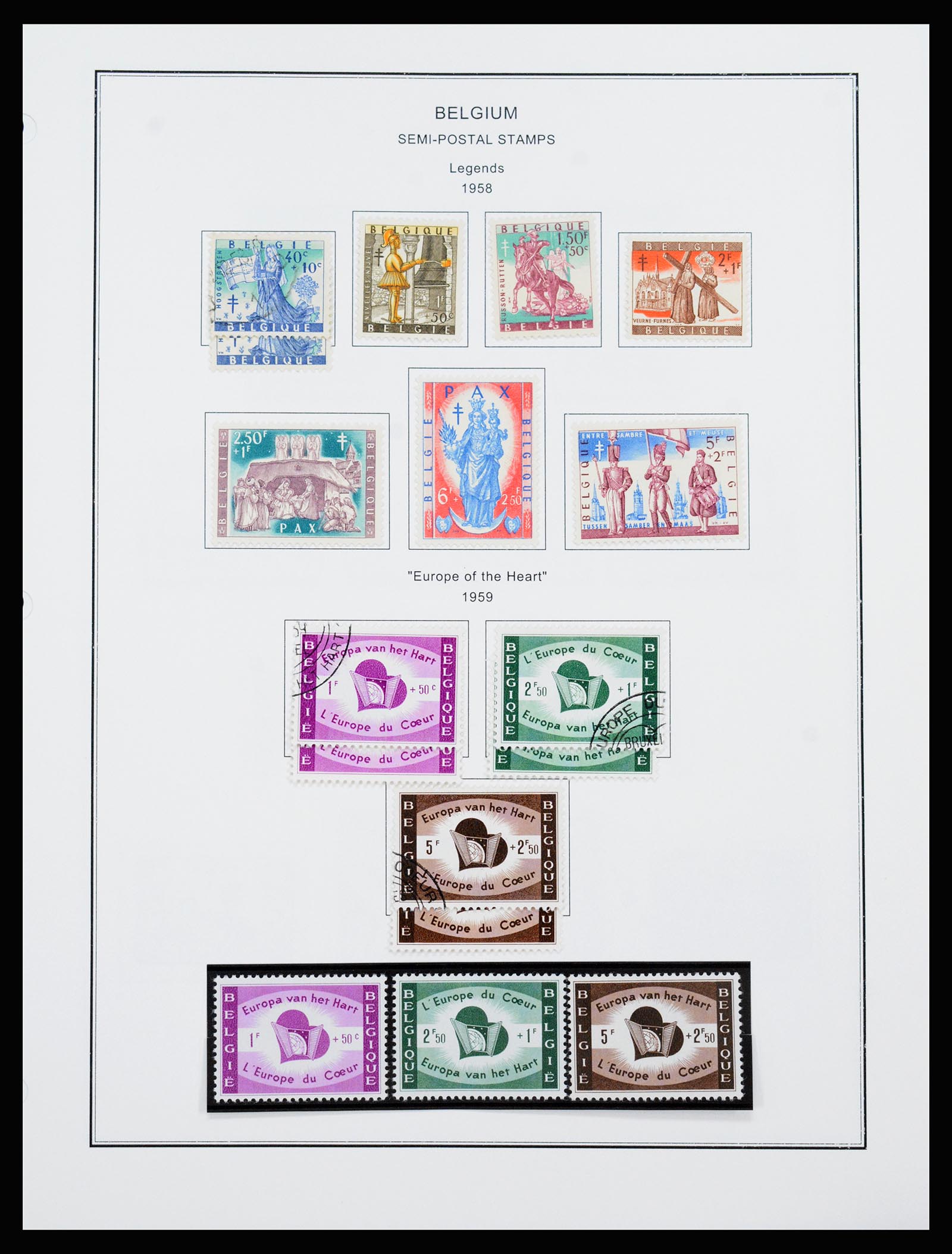 37240 140 - Postzegelverzameling 37240 België 1849-1996.