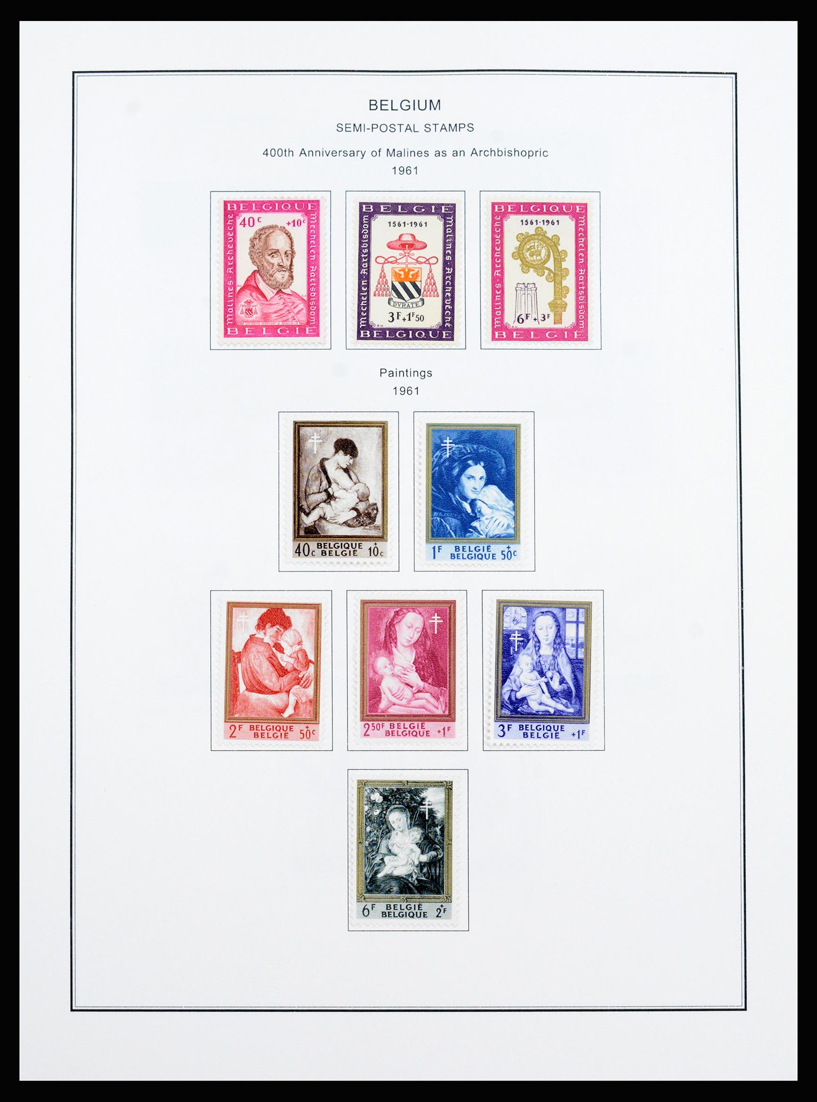 37240 147 - Postzegelverzameling 37240 België 1849-1996.