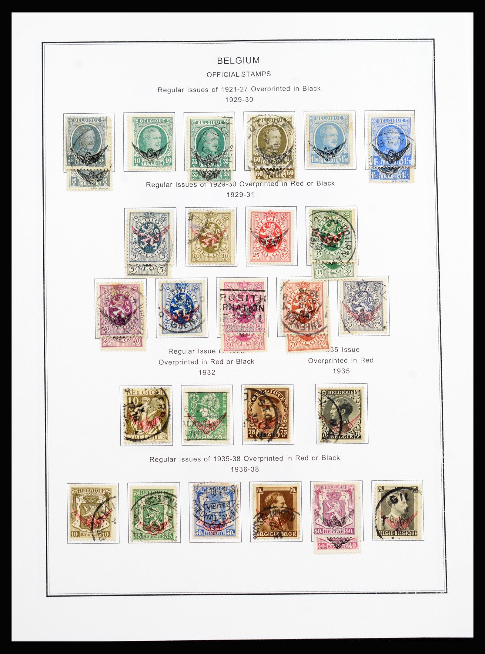 37240 221 - Postzegelverzameling 37240 België 1849-1996.