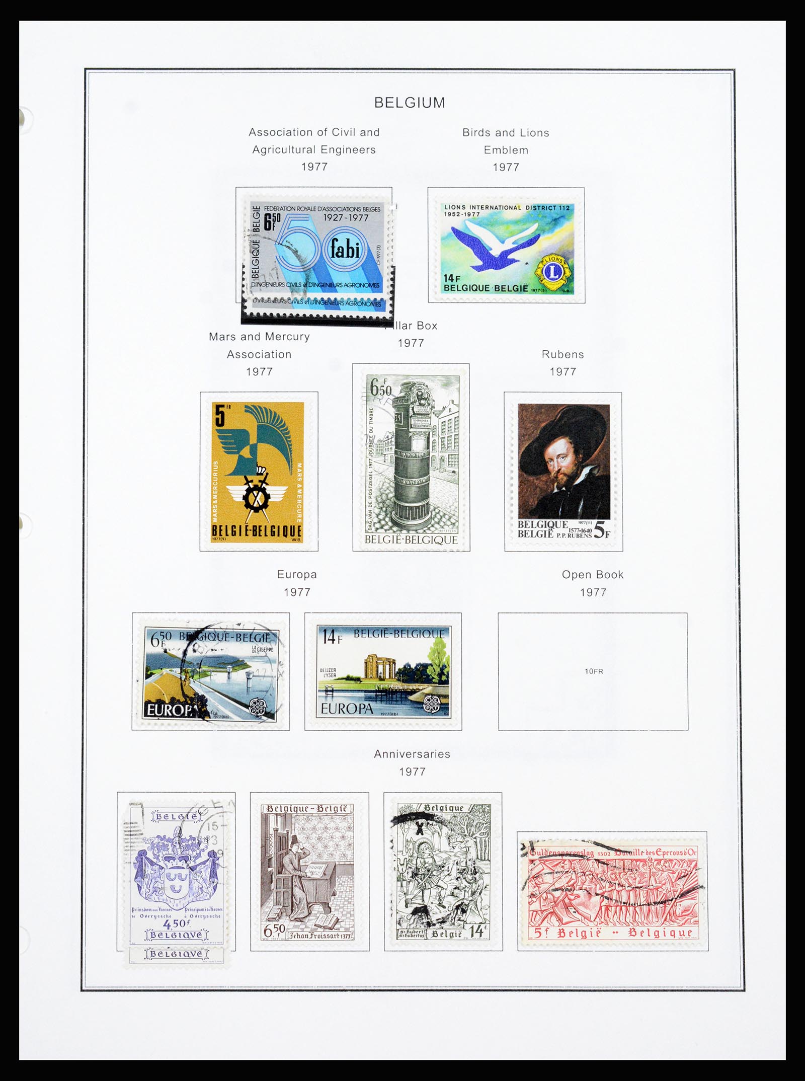 37240 288 - Postzegelverzameling 37240 België 1849-1996.