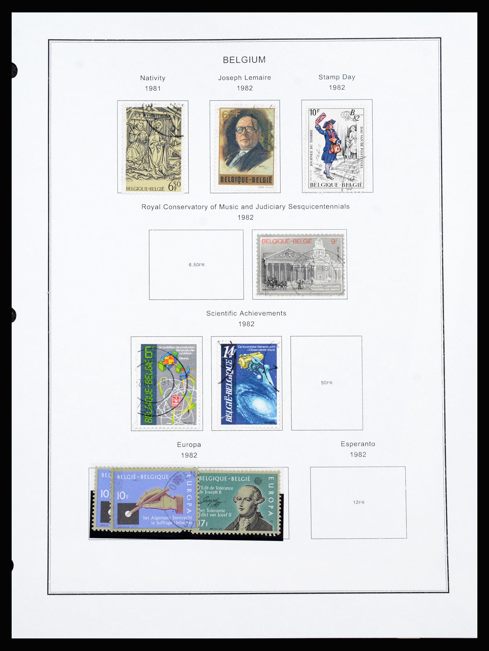 37240 301 - Postzegelverzameling 37240 België 1849-1996.