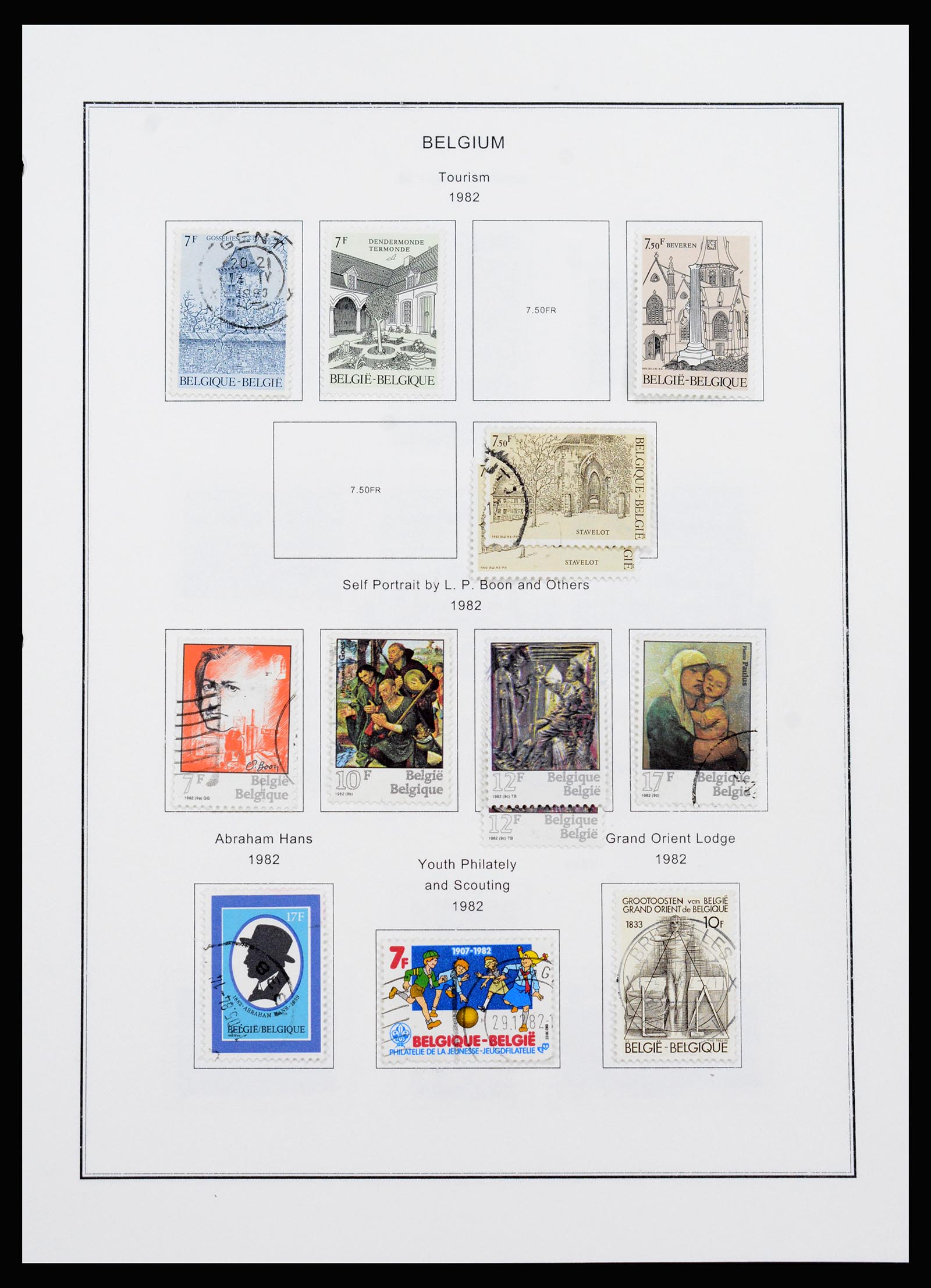 37240 302 - Postzegelverzameling 37240 België 1849-1996.