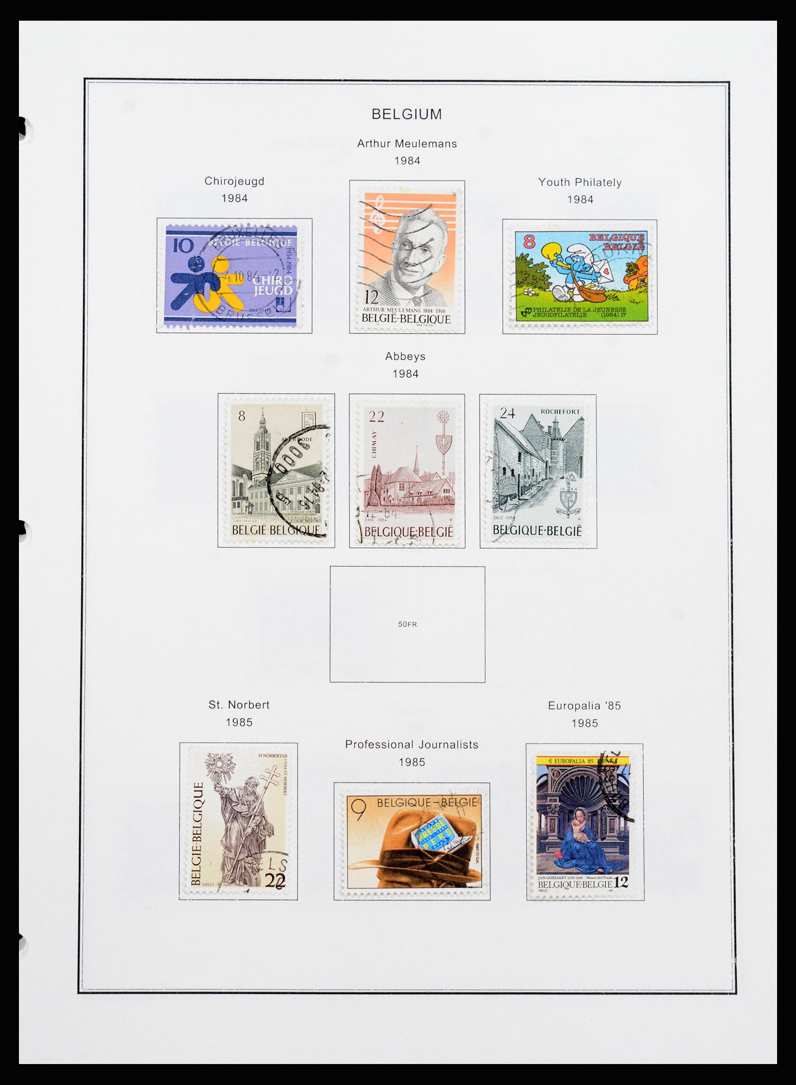 37240 308 - Postzegelverzameling 37240 België 1849-1996.