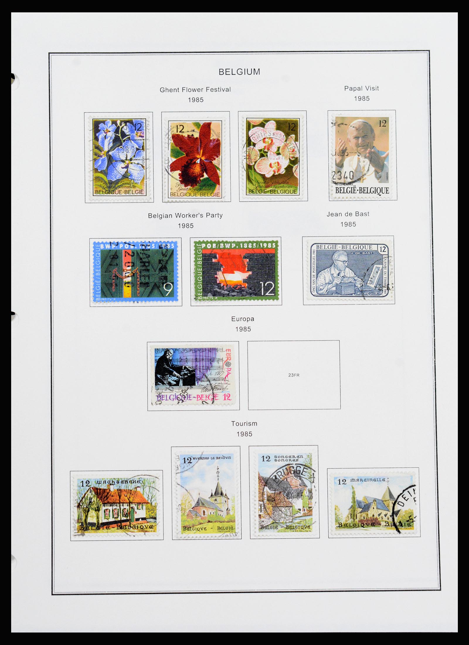37240 309 - Postzegelverzameling 37240 België 1849-1996.