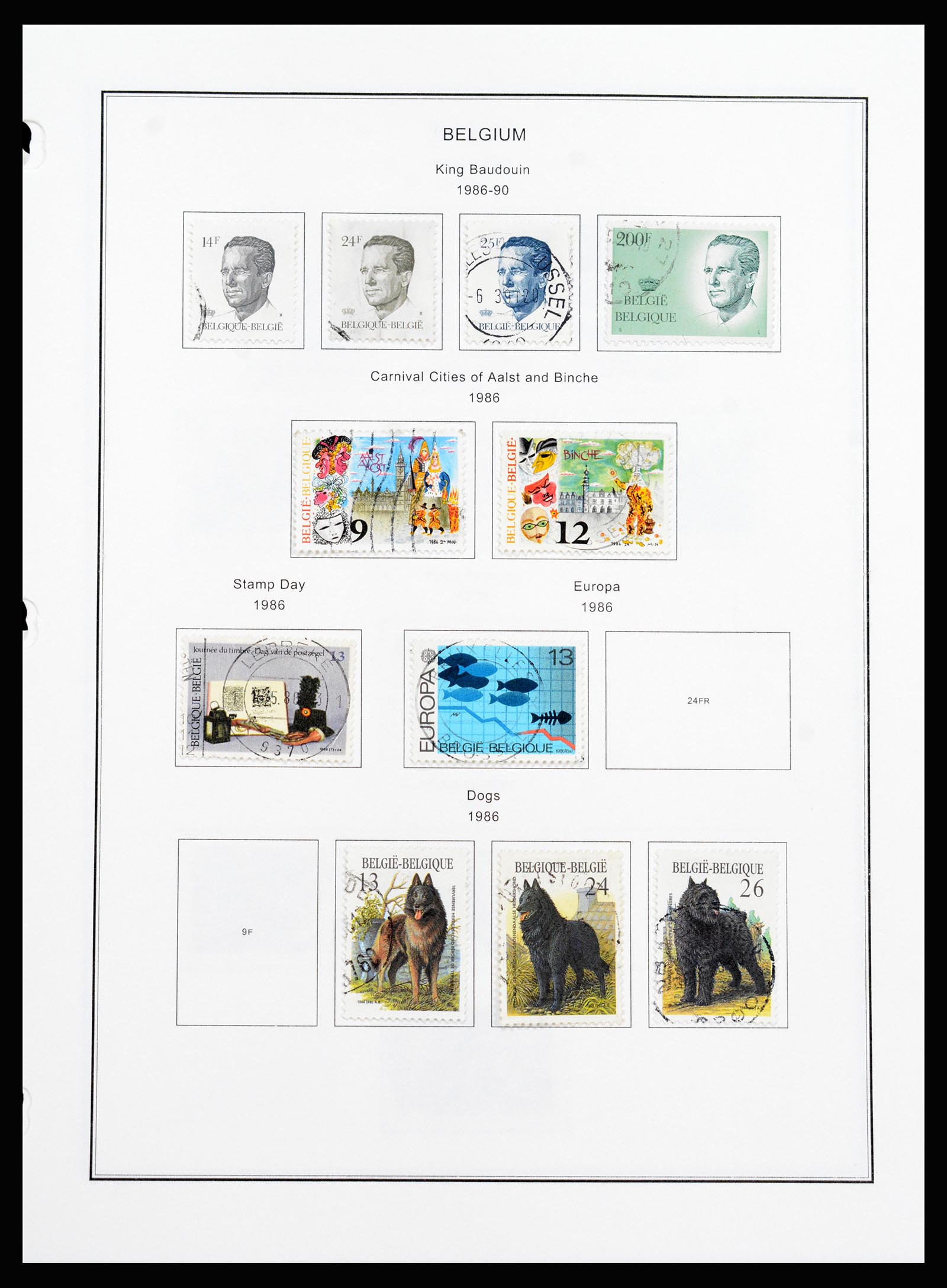 37240 313 - Postzegelverzameling 37240 België 1849-1996.