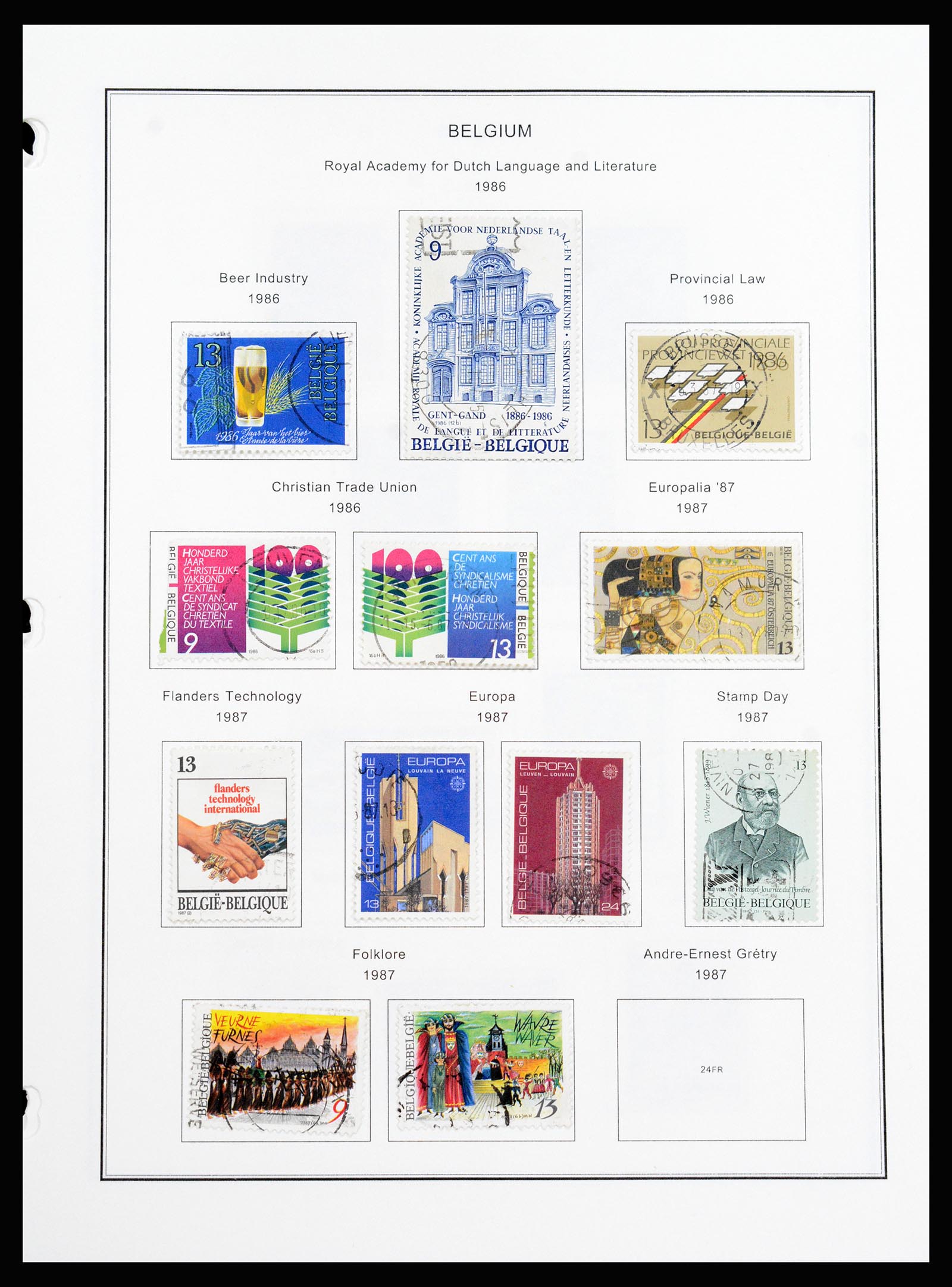 37240 315 - Postzegelverzameling 37240 België 1849-1996.